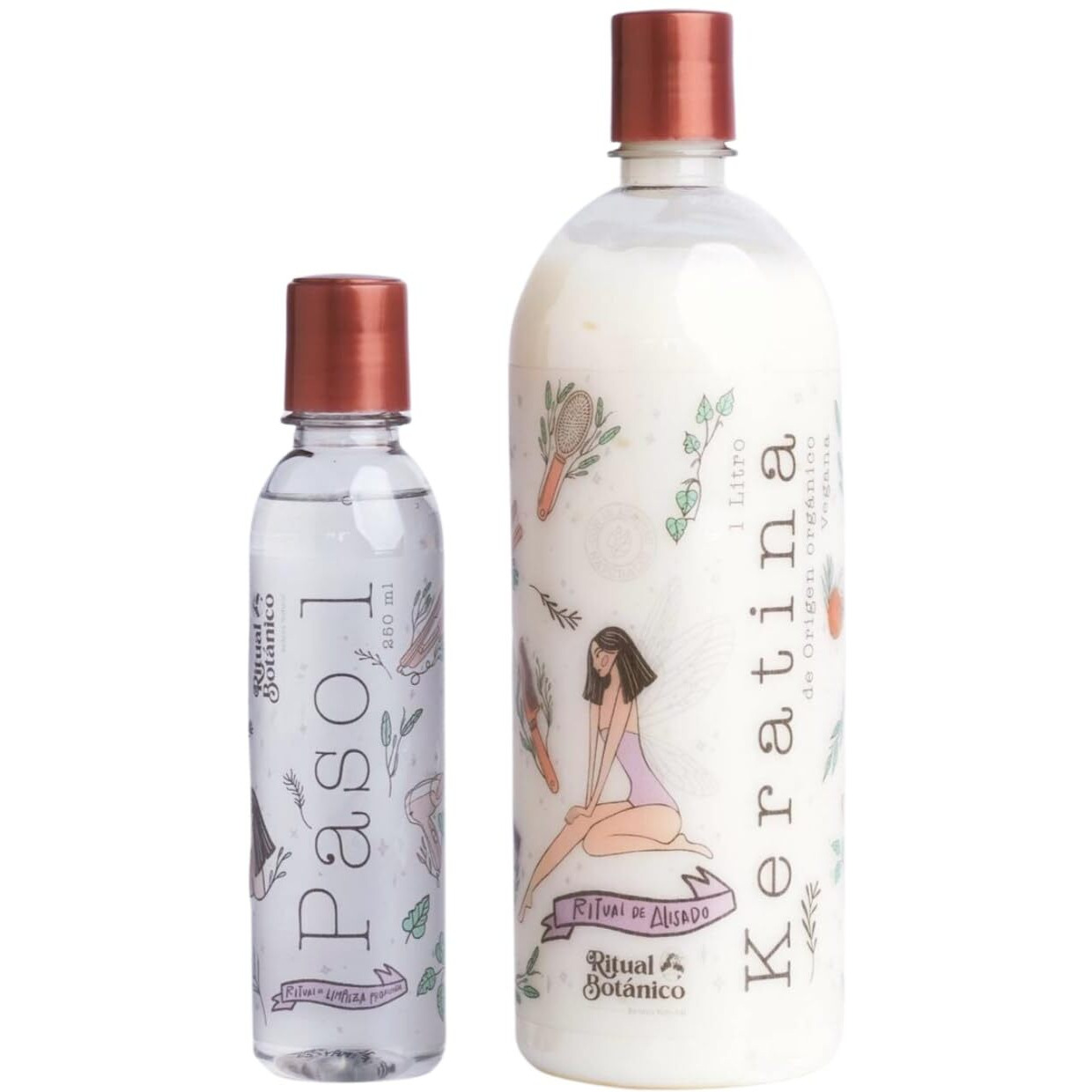 Ritual Botanico Keratina Organica 1 Litro - 12 Aceites Naturales Y AminoCidos Que Aportan Brillo  Sedosidad Y NutriciN. | Keratina Sin Formol Sin Amoniaco | Keratina Para Alisar El Pelo.