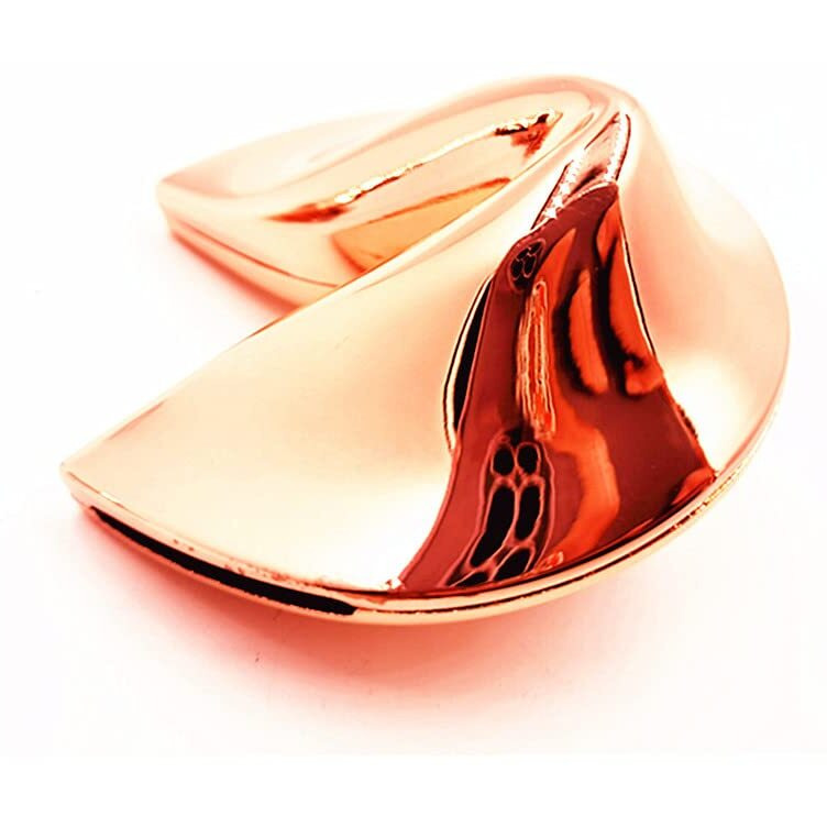 Ya.X Metal Fortune Cookie Box With Your Personalized Fortune Cookie Paper Message Included Inside  Perfect Wedding  Bridal Shower  House Warming Gift For Men Or Women(2.75In) (Rose Gold)