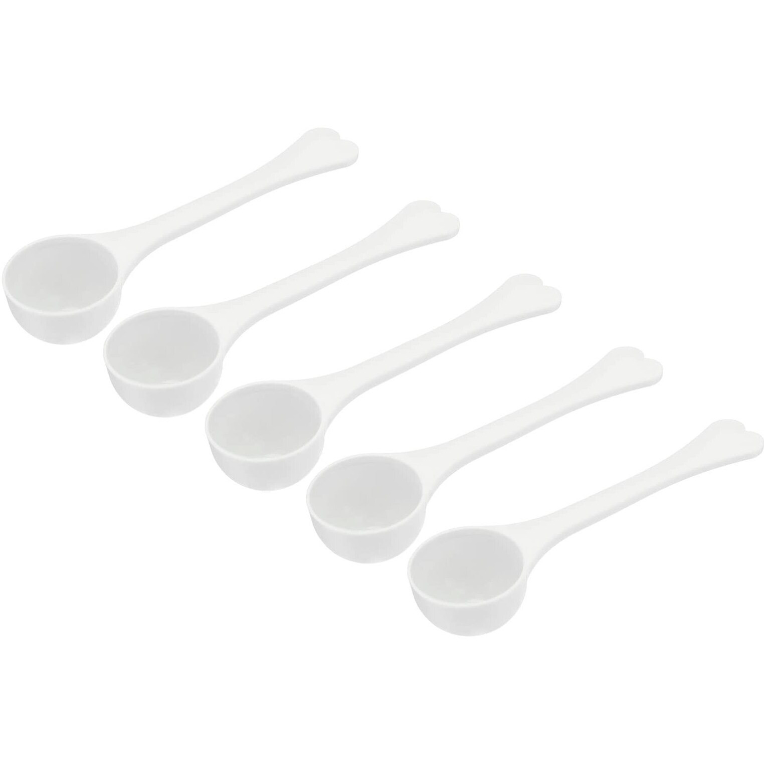 Meccanixity Micro Spoons 3 Gram Measuring Scoop Plastic Round Bottom Mini Spoon For Home Kitchen Powder Measurement Baking 15Pcs
