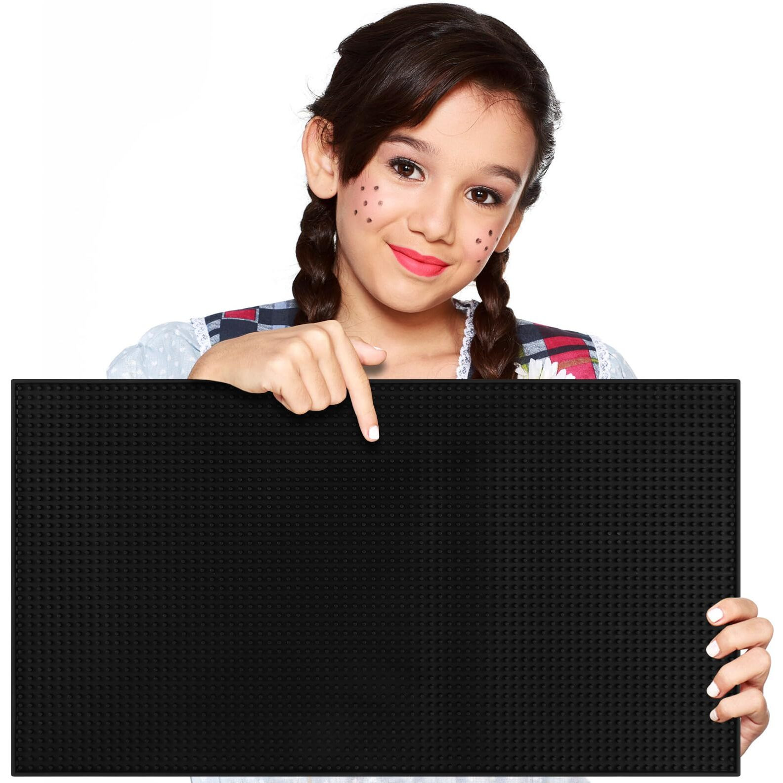 Extra Large (28 Inch By 16 Inch) Thick Rubber Service Bar Mat For Home Kitchen Counter Mat  Bartender Bar Mat  Dish Drying Mat  2 Packs Black