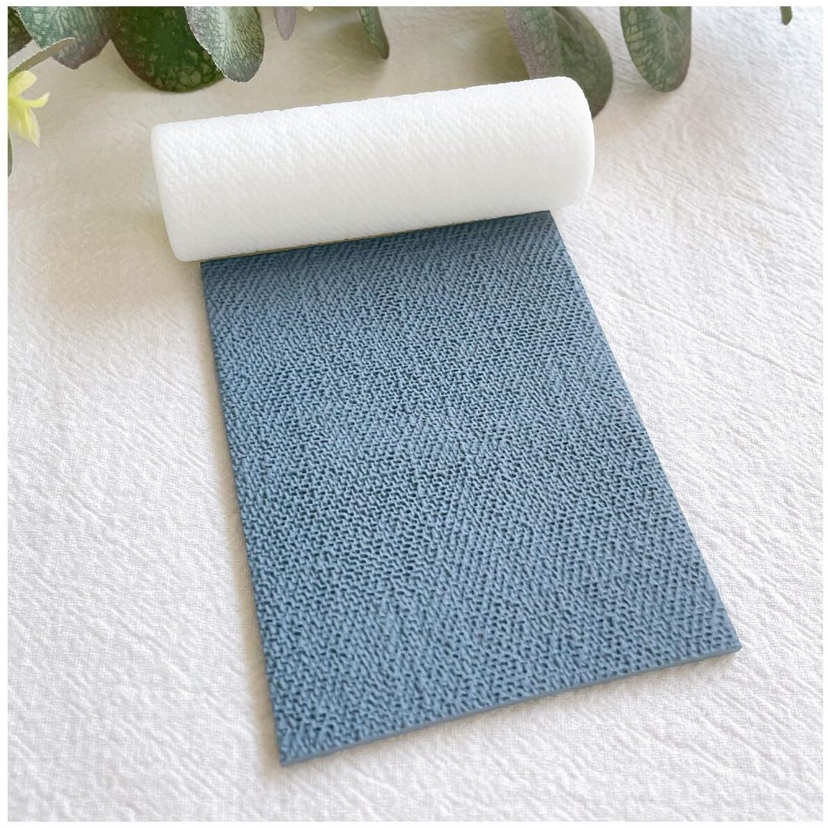 Keoker Polymer Clay Texture Roller  Texture Roller For Polymer Clay  Polymer Clay Roller For Making Earrings Like Polymer Clay Texture Sheets  Great Work With Polymer Clay Cutters (Denim Fabric)