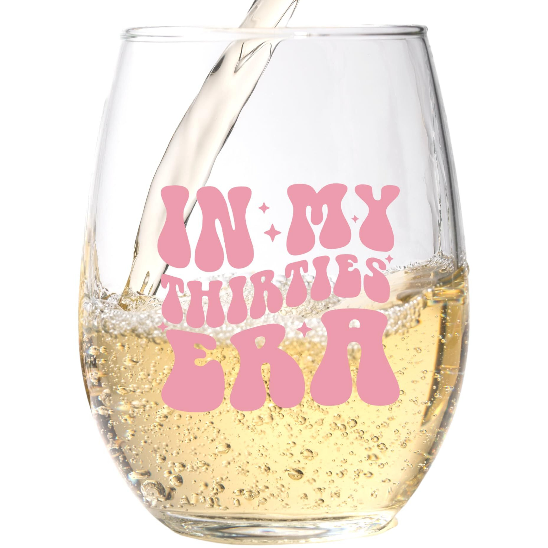 In My 30S Era Wine Glass - 30Th Birthday Gift For Her - Silly Bday Party Gift For Women  Sister  Mom  Daughter  Grandma  Nana  Best Friend - Birthday Wine Glass For Decorations  Anniversary