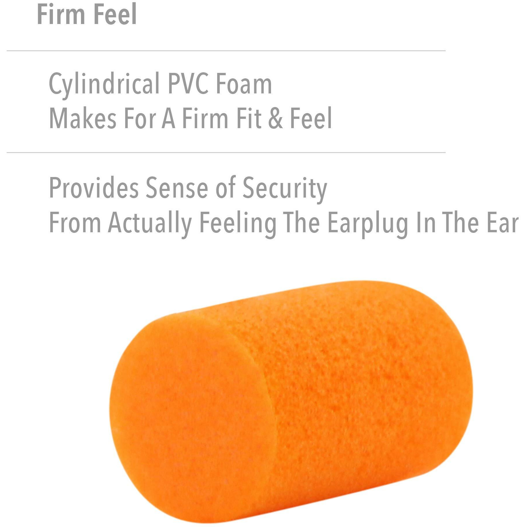 Howard Leight By Honeywell Firmfit Disposable Foam Earplugs  Polybag  200-Pairs (Ff-1)   Orange