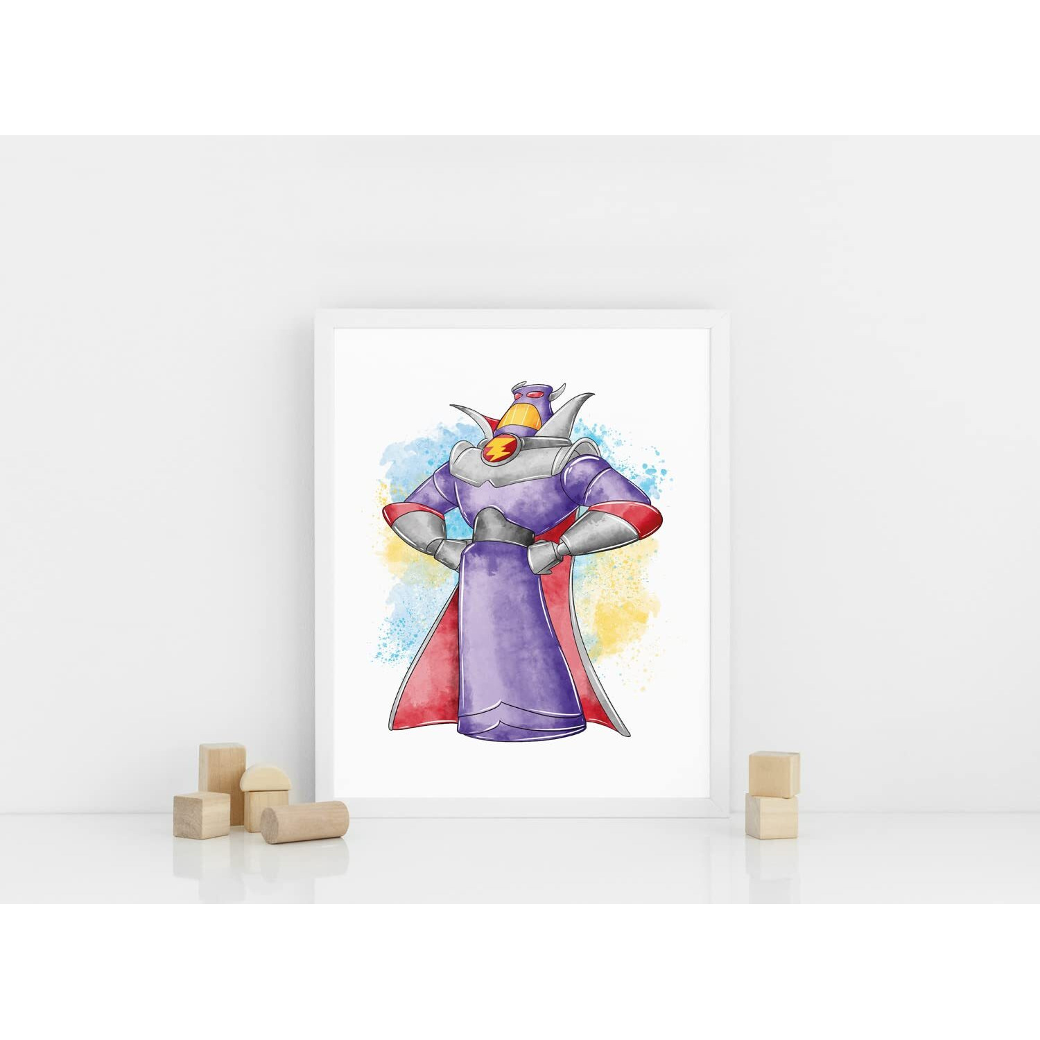 Nistio Toy Story Watercolor Prints  Toy Story Wall Art Decor  Toy Story Poster  Woody Sheriff  Buzz Lightyear  Mr. Potato Head  Set Of 6  8X10 Inches (Unframed)