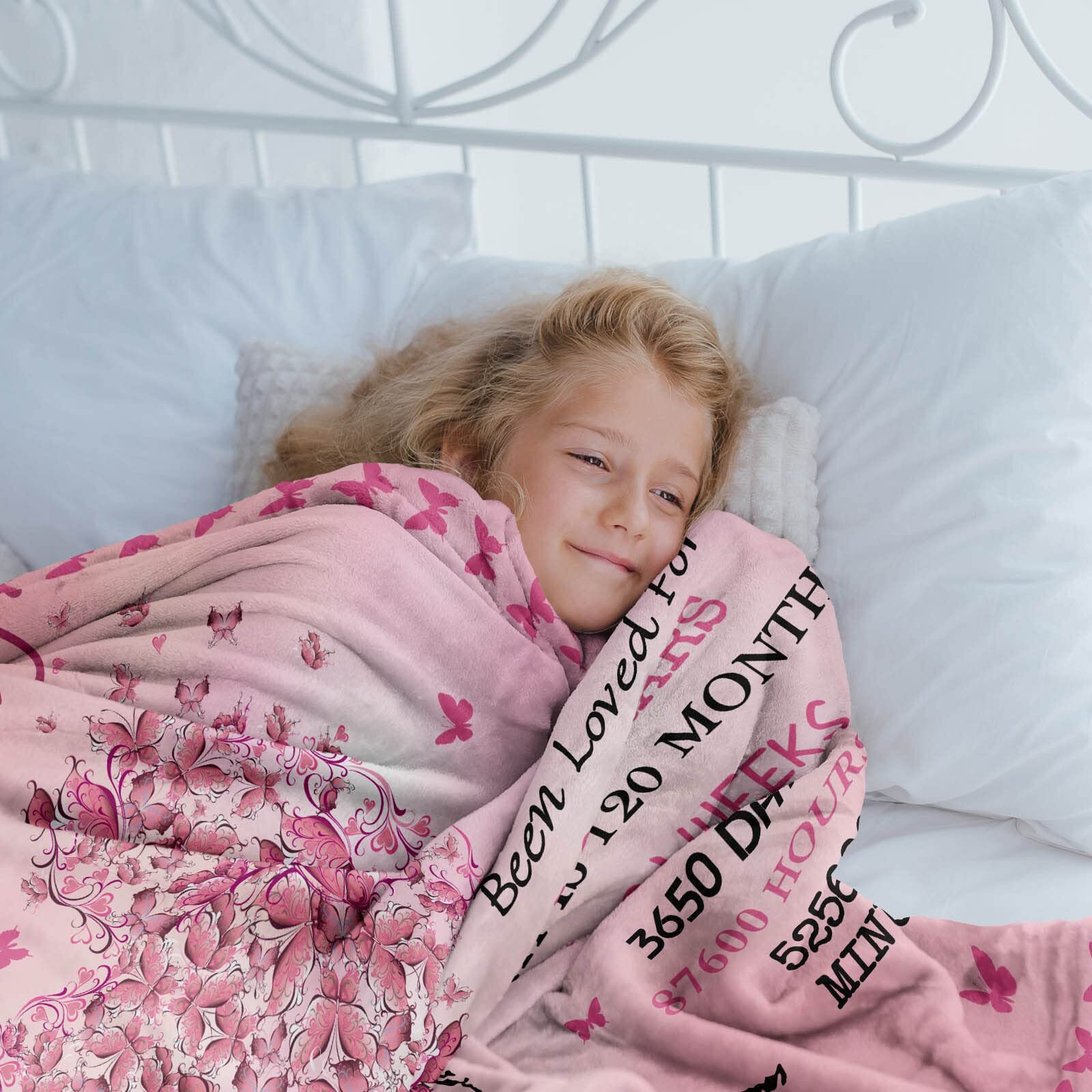 Gevuto 10 Year Old Girl Birthday Gifts Blankets 10Th Birthday Decorations For Girl Throw 50"&quotX60""  Best Gifts For 10 Year Old Girls  Double Digits Birthday Gifts For 10 Year Old Girls  Teen Girl Gifts