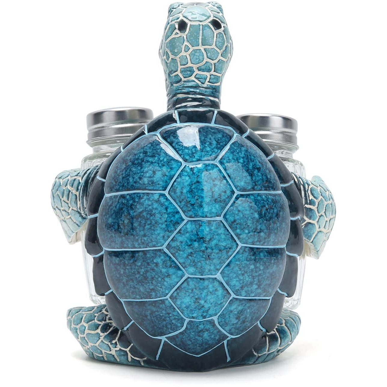 Hodao Sea Turtle With Salt And Pepper Shaker Figurines Decorations Turtle Set With Holder Figurine For Beach Bar Or Tropical Kitchen Decor Turtle Table Decorations By Home Gifts (Turtle)