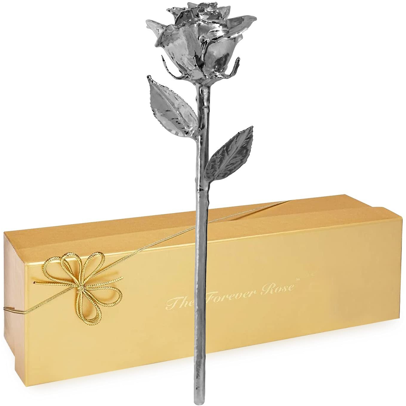Forever Rose Real Platinum Rose  Genuine One Of A Kind Rose Hand Dipped In Platinum Roses To Last A Lifetime