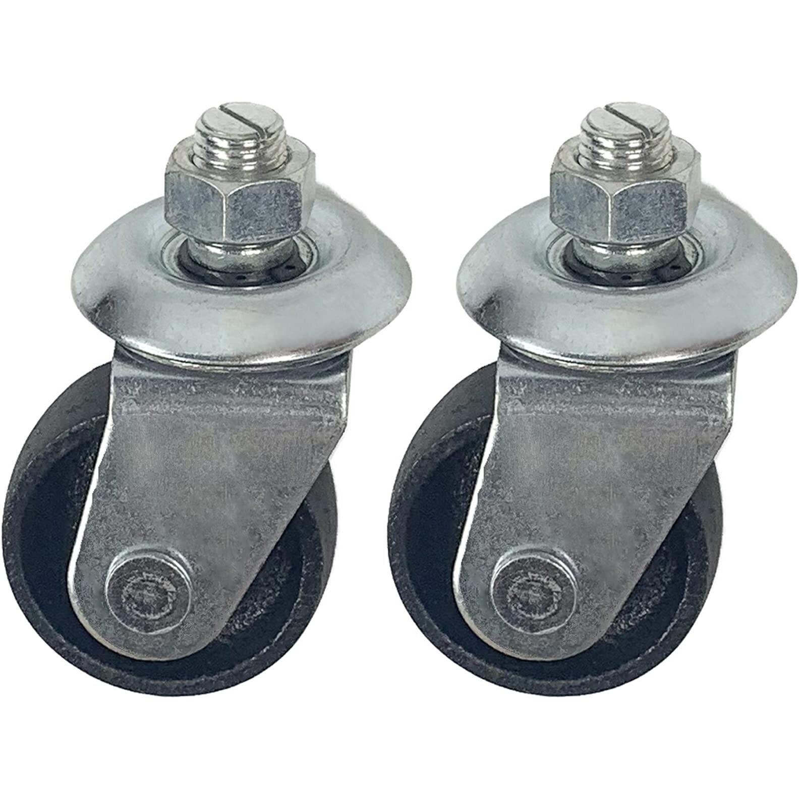 Floor Jack Casters For 3 Ton Floor Jack  Cast Iron Caster Wheels  Floor Jack Replacement Parts Fit For Atd  Cornwell  Mac Tools  Matco  Mountain  Napa  Sunex & More  Pack Of 2 (12Mm Stem)