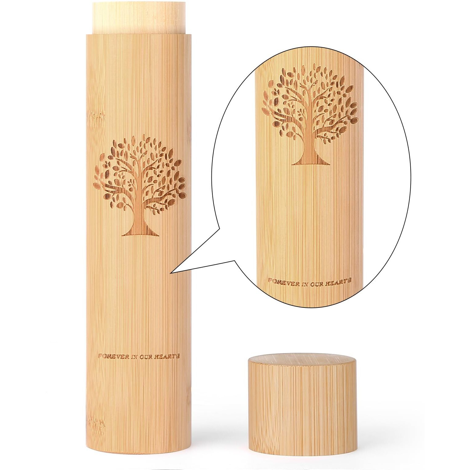 Small Scattering Urns For Human Ashes Adult 9''X2'' Scattering Tubes For Human Ashes Eco Friendly Biodegradable Urns For Human Ashes(Set Of 4 Tree Of Life Pattern)