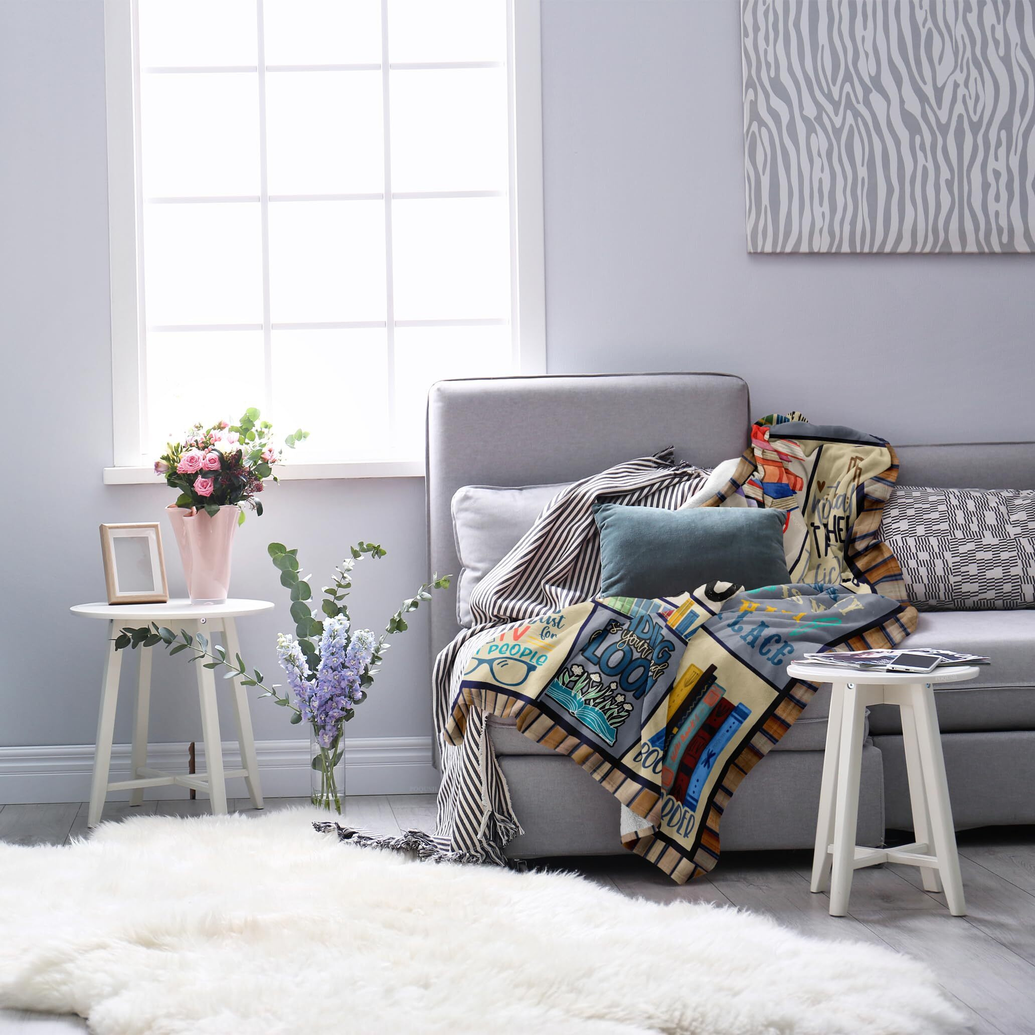 Poqush Book Lovers Gifts Gifts For Book Lovers Women/Reader Librarian Gifts Book Reader Gifts Book Club/Bookworm/Reading Gifts For Book Lover Bookish Literary Gifts Blanket 60"&quotX50""