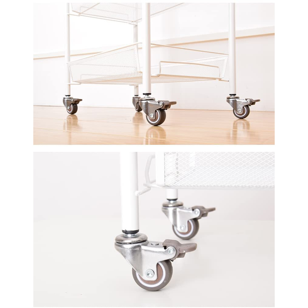 Nerilee 2 Inch Rubber Caster Wheel Set Of 4(With Brake)With 5/16"" X 1-1/2"" (8 X 38Mm) Stem And 20Mm Dia Sockets  For Furniture Crib Trolley Dining Car Casters