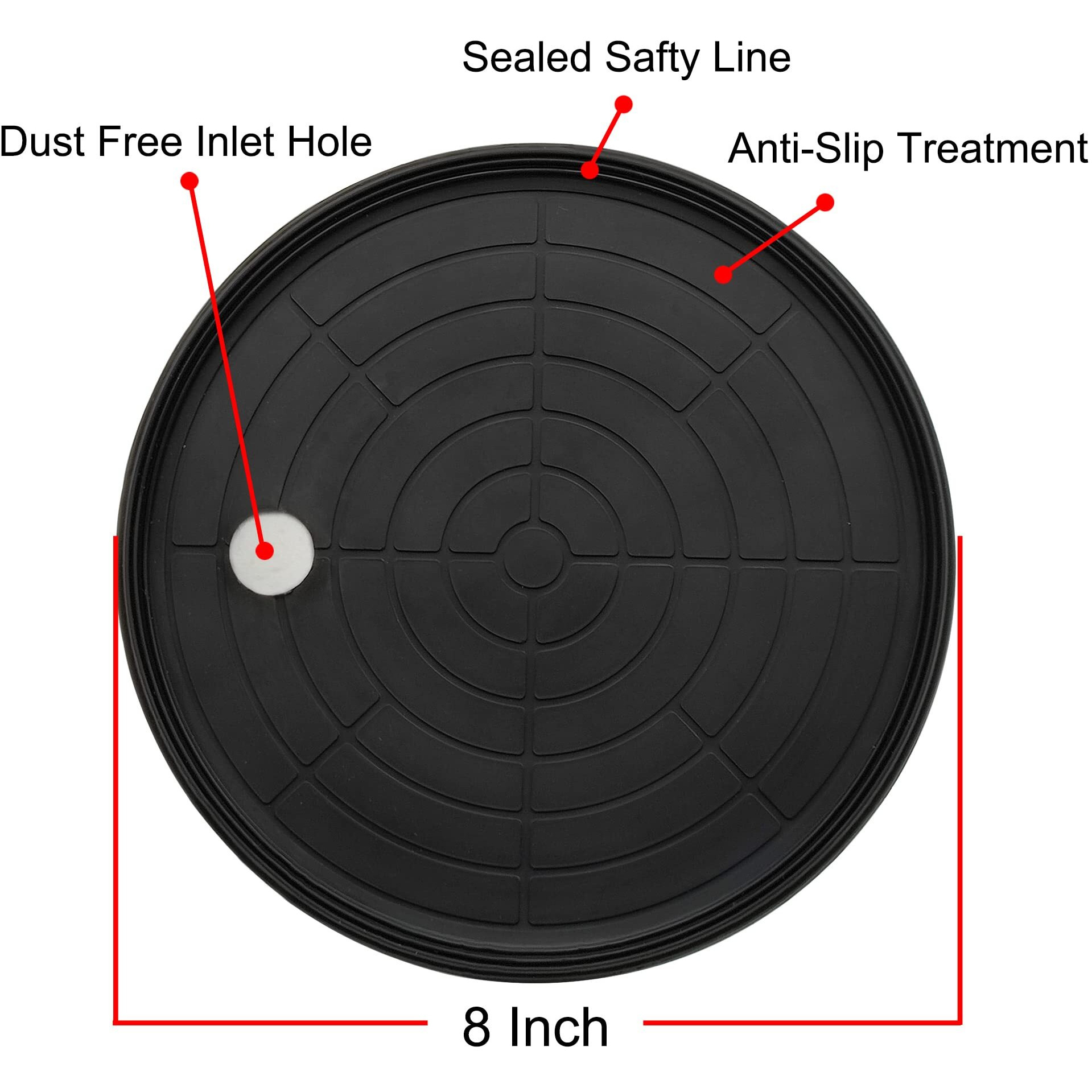 Autoalkins 8"" Heavy Duty Suction Cup To Lift Large Glass  Tile  Marble  Industrial Vacuum Suction Lifter With Handle For Glass Lifting & Replacement  240 Lbs Load Capacity  Carrying Case (2 Pack)