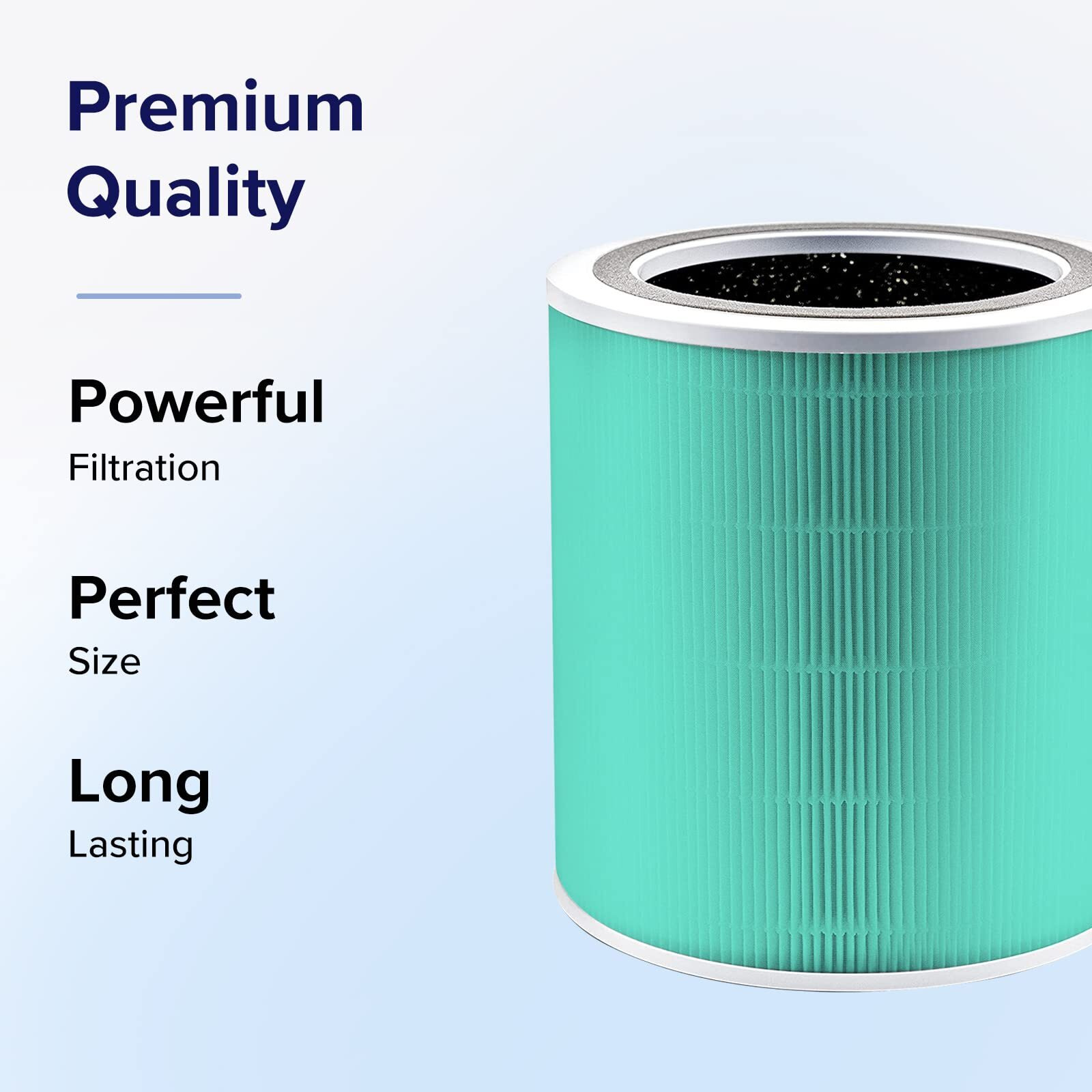 Levoit Core 400S Air Purifier Toxin Absorber 3-In-1 Replacement Filter  Activated Carbon  Core400S-Rf-Tx (Lrf-C401-Gus)  1 Pack  Green