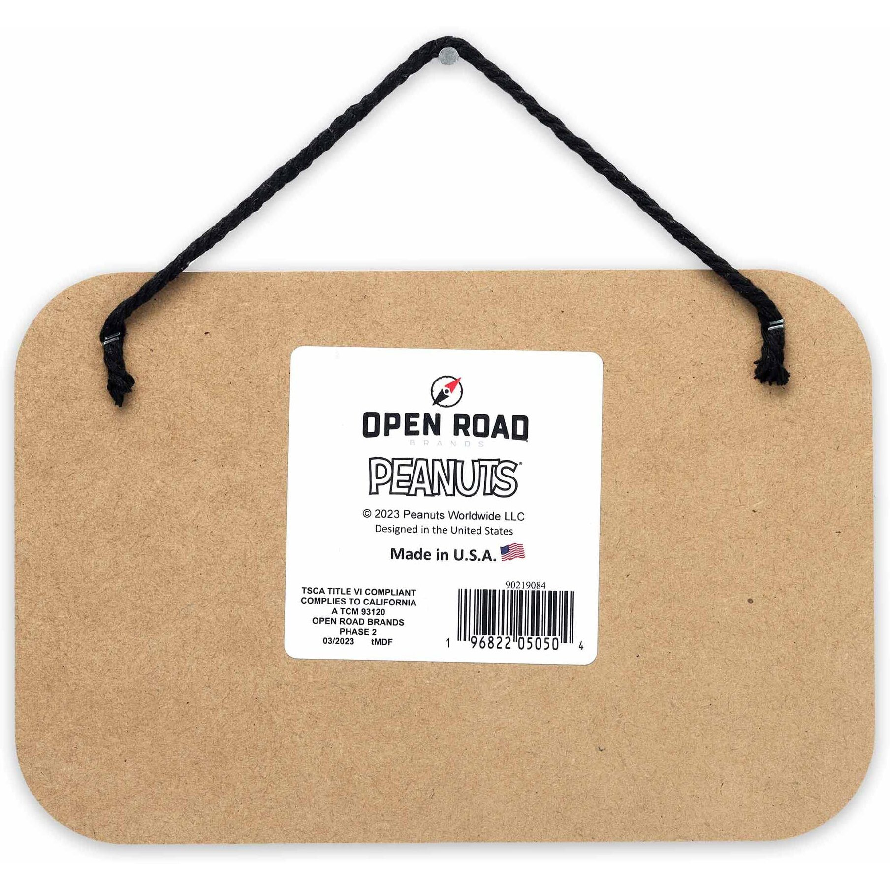 Peanuts Snoopy Happiness Is Halloween Hanging Wood Wall Decor - Fun Snoopy Halloween Sign For Home Decorating