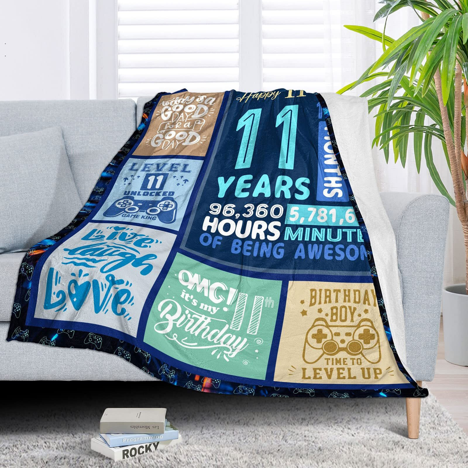 11 Year Old Boy Gift Ideas  Gifts For 11 Year Old Boy  Boys Age 11 Gift Ideas  Best 11 Year Old Boy Gifts  Cool Presents For 11 Year Old Boys  11Th Birthday Decorations Throw Blanket 60 X 50 Inch