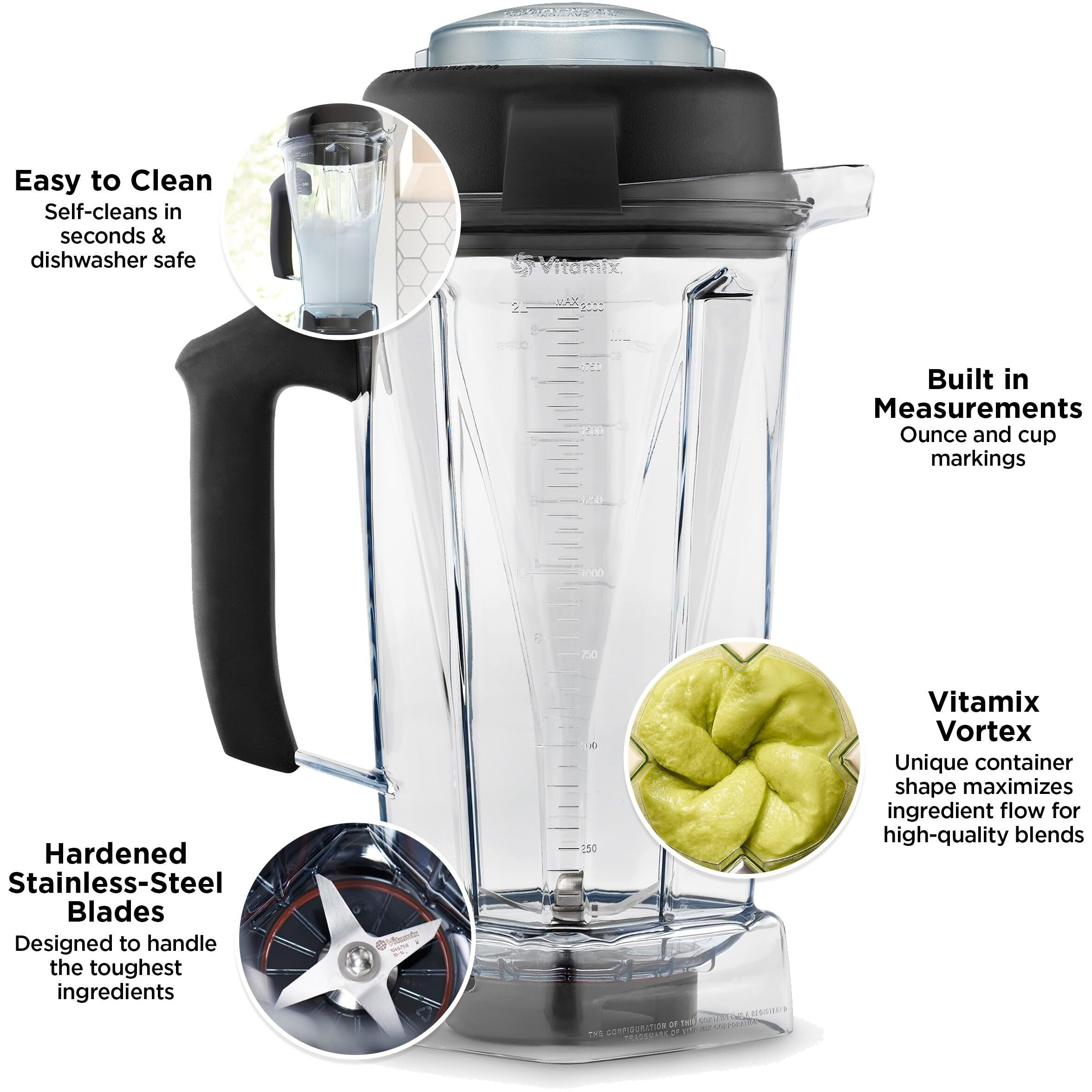Vitamix Container  64 Oz. -60865  64 Ounce  Clear