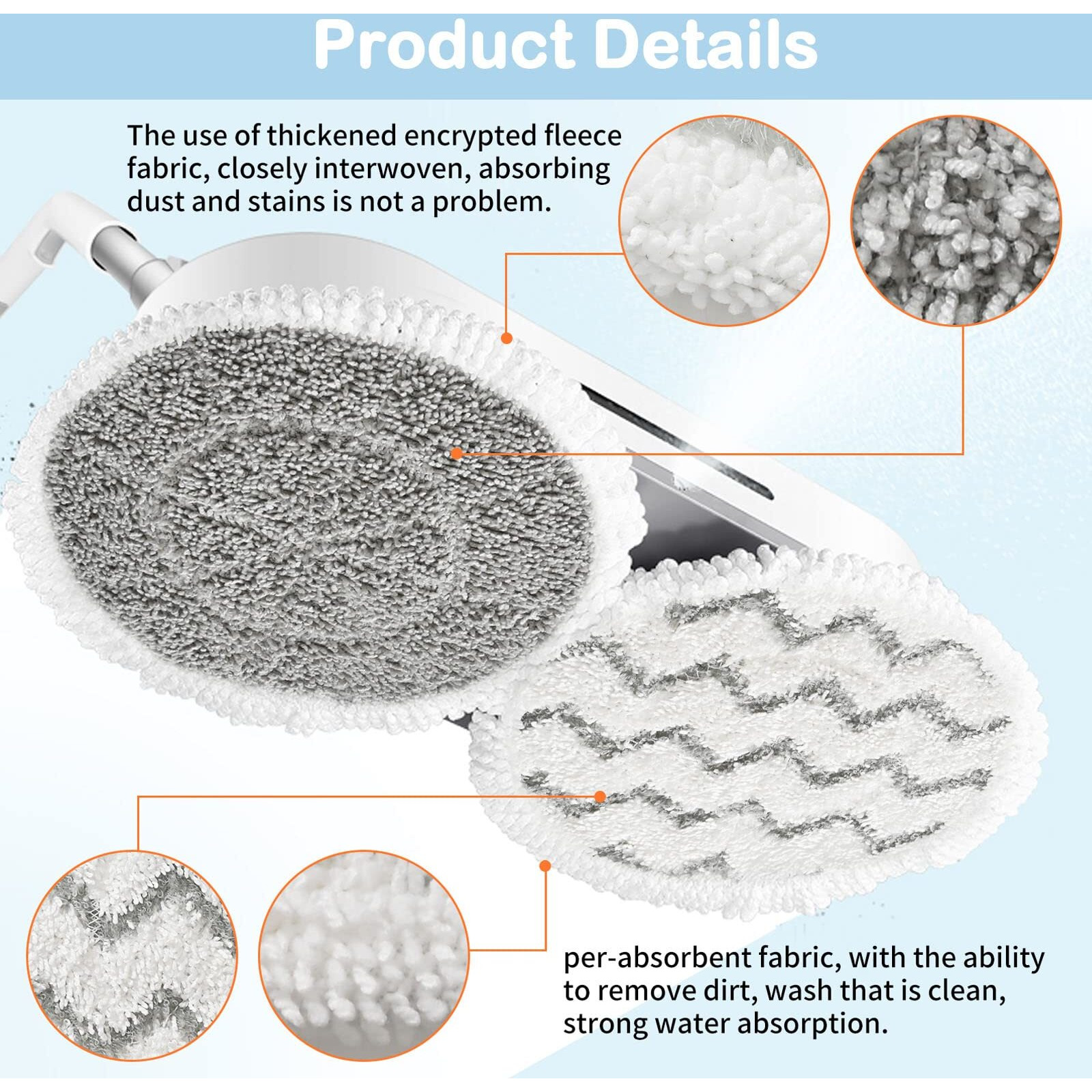 12 Pack Upgraded S7001 Pads Replacement Steam Mop Pads For Shark S7001  S8201  S7201  S7000  S7000Amz  S7001Tgt Series Steam Mop Pads Steam & Scrub All-In-One Scrubbing Mop Pads Part Model Xkitp7000