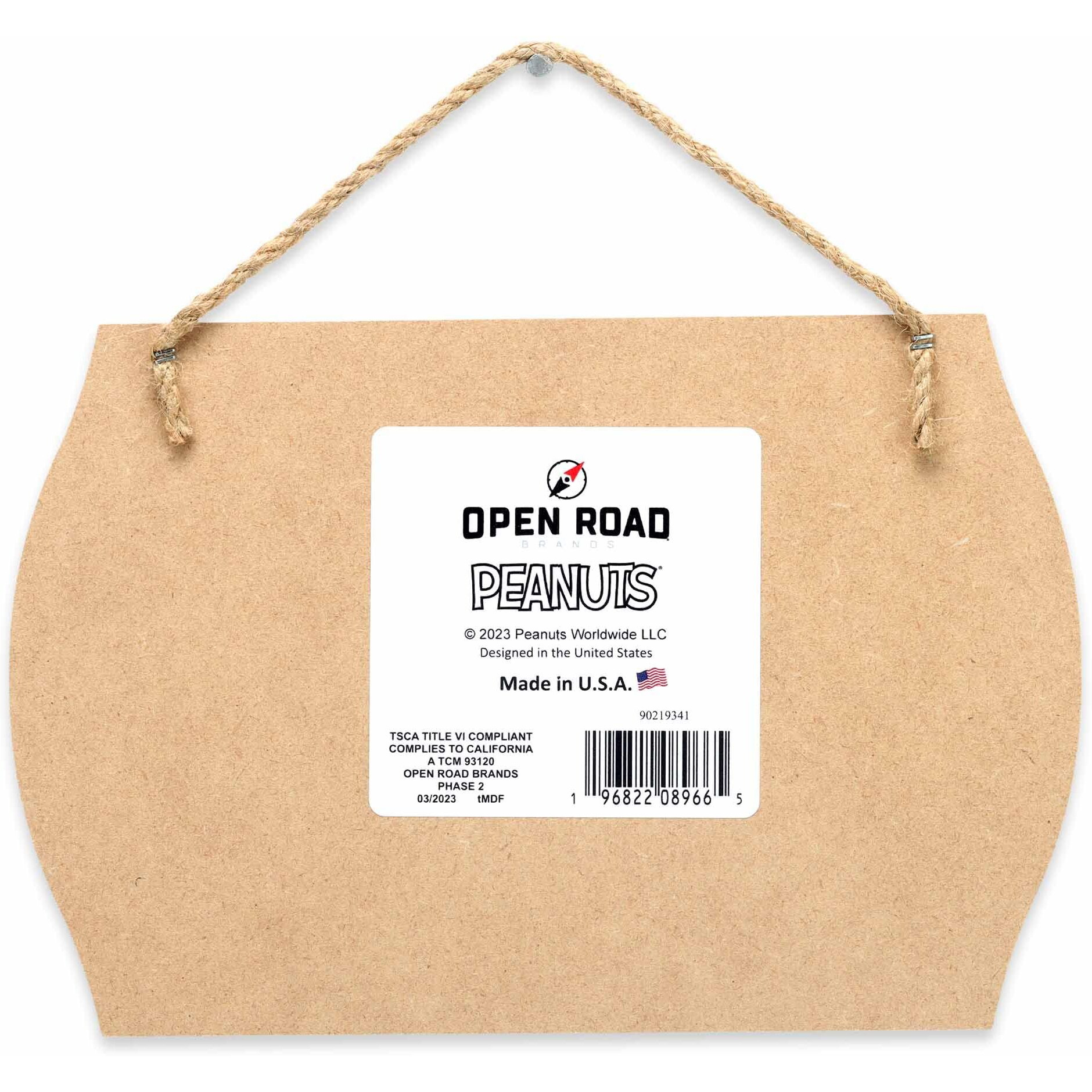 Peanuts Snoopy It's All Good In The Woods Hanging Wood Wall Decor - Fun Snoopy Sign For Cabin  Lake House Or Camper