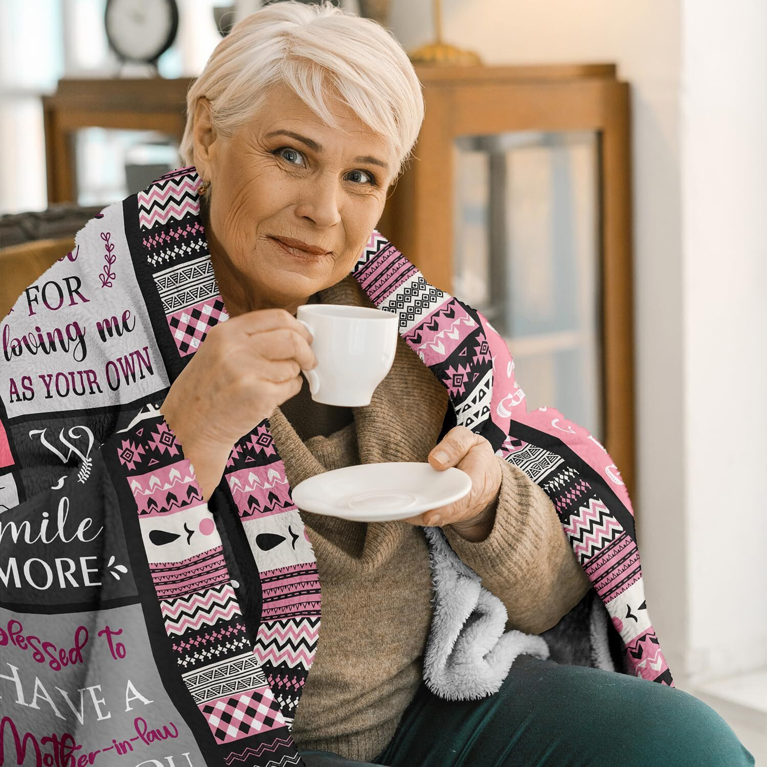 Ivivis Mother In Law Gifts  Gifts For Mother In Law  Mother In Law Birthday Christmas Mothers Day Wedding Gifts  Mother In Law Gift From Daughter In Law/Son In Law  Mother-In-Law Throw Blanket 60"&quotX50""