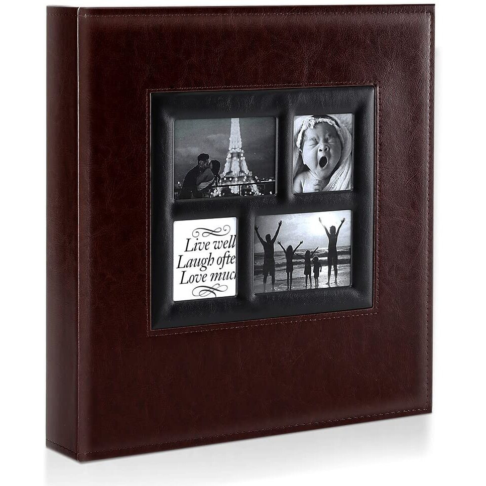 Ywlake Photo Album 4X6 1000 Pockets Photos  Extra Large Capacity Family Wedding Picture Albums Holds 1000 Horizontal And Vertical Photos Brown