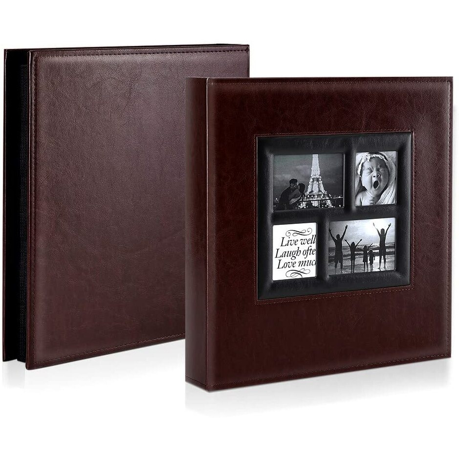 Ywlake Photo Album 4X6 1000 Pockets Photos  Extra Large Capacity Family Wedding Picture Albums Holds 1000 Horizontal And Vertical Photos Brown