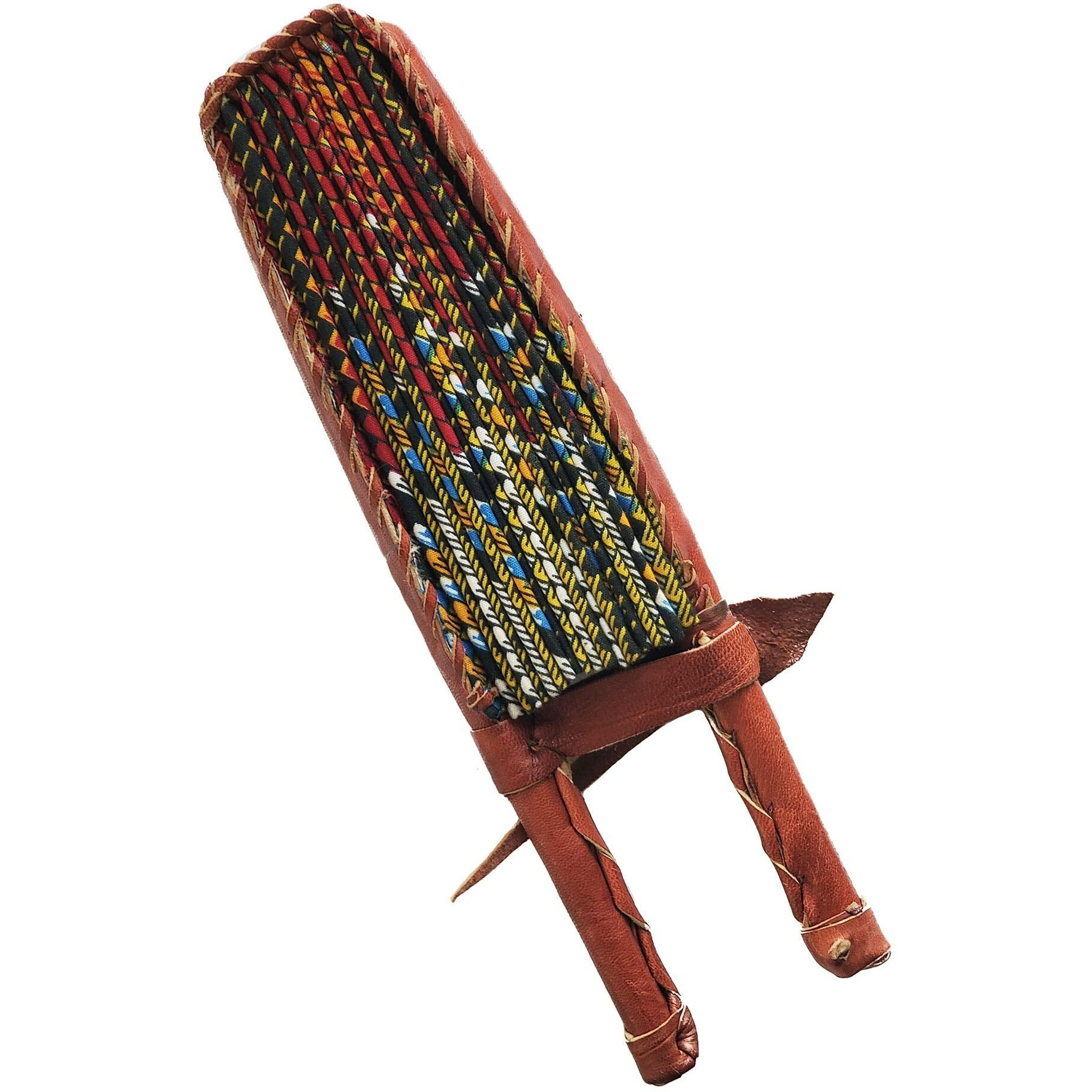 Dupsie's Anan African Kente Print Folding Handheld Hand Fan Hand-Crafted