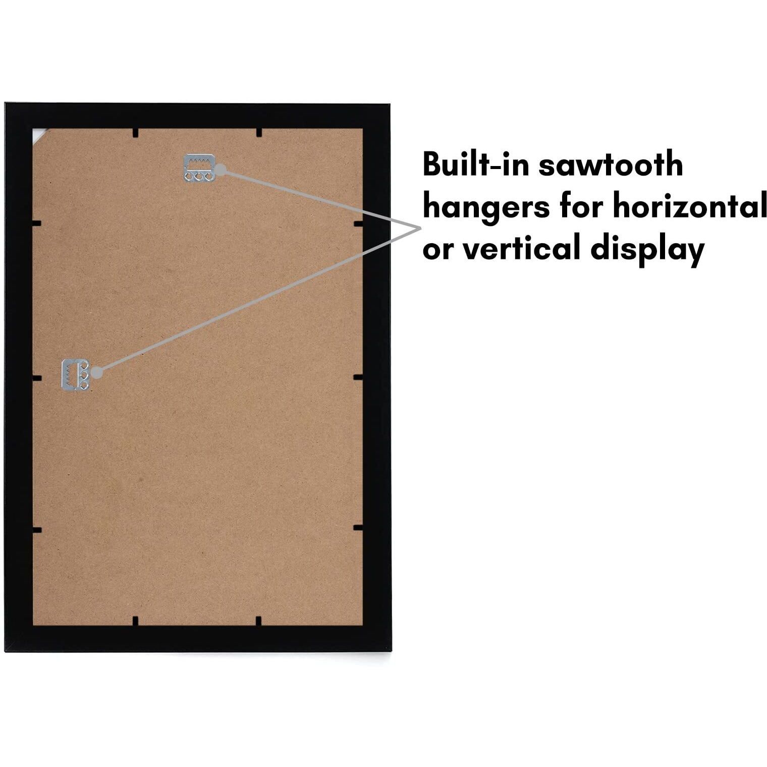 Americanflat 11X17 Picture Frame In Black - Set Of 4 - Engineered Wood Photo Frame With Shatter-Resistant Glass And Hanging Hardware For Wall Display