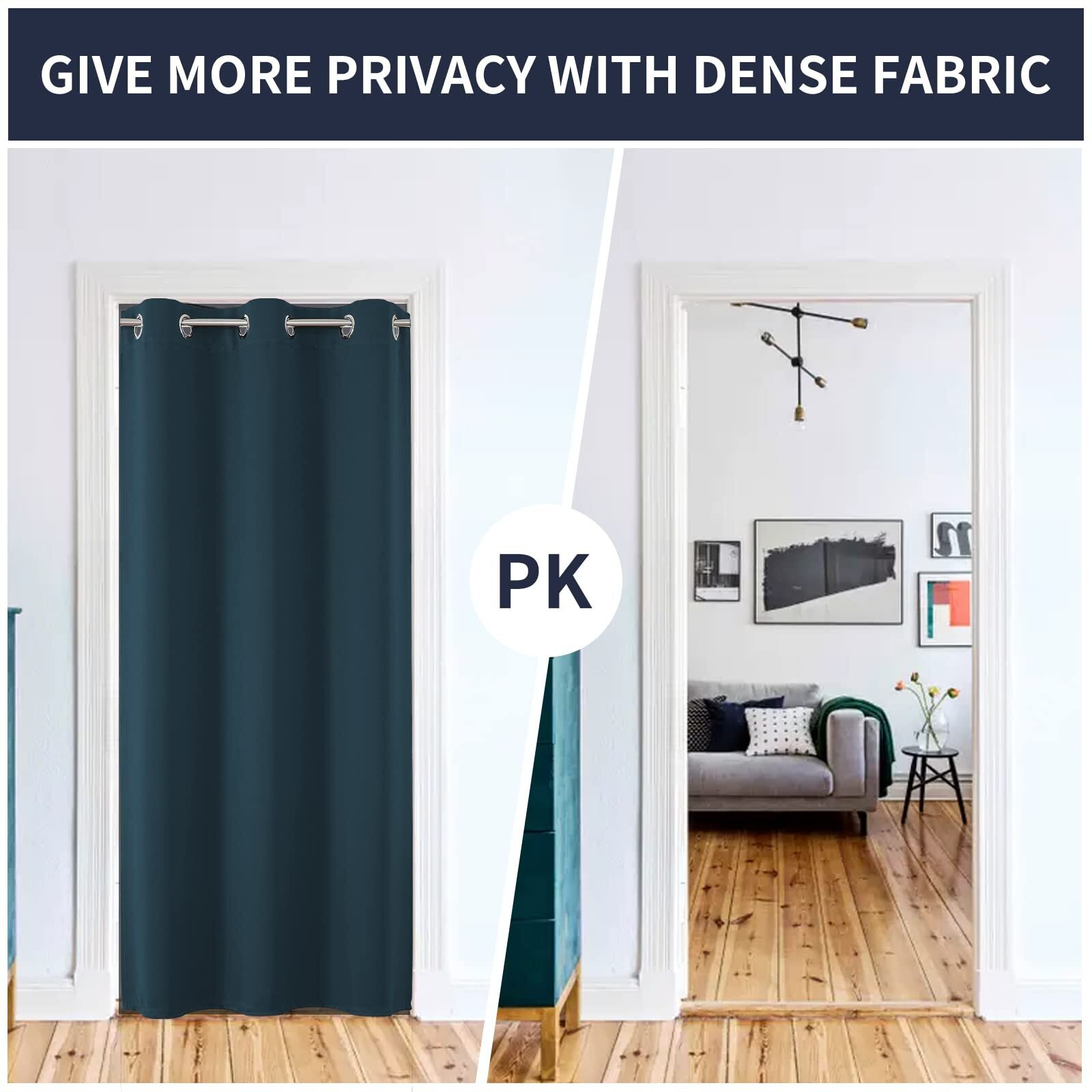 Joydeco Doorway Curtains Closet Curtains For Bedroom Closet Door  Navy Blue Door Curtains For Doorways Privacy Bedroom  Smooth Touch Dense Fabric