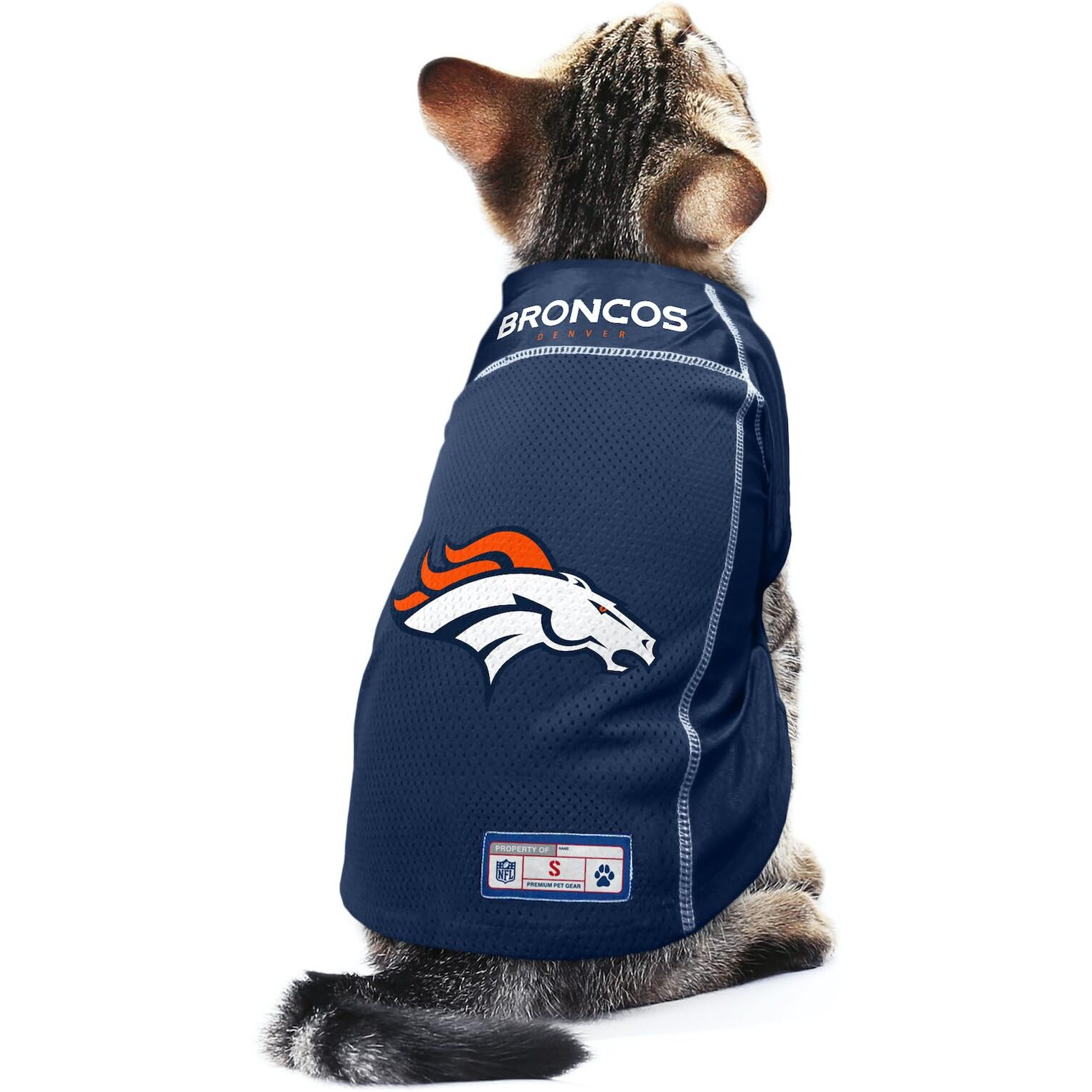 Littlearth Unisex-Adult Nfl Denver Broncos Basic Pet Jersey  Team Color  Large  (320134-Brnc-L)