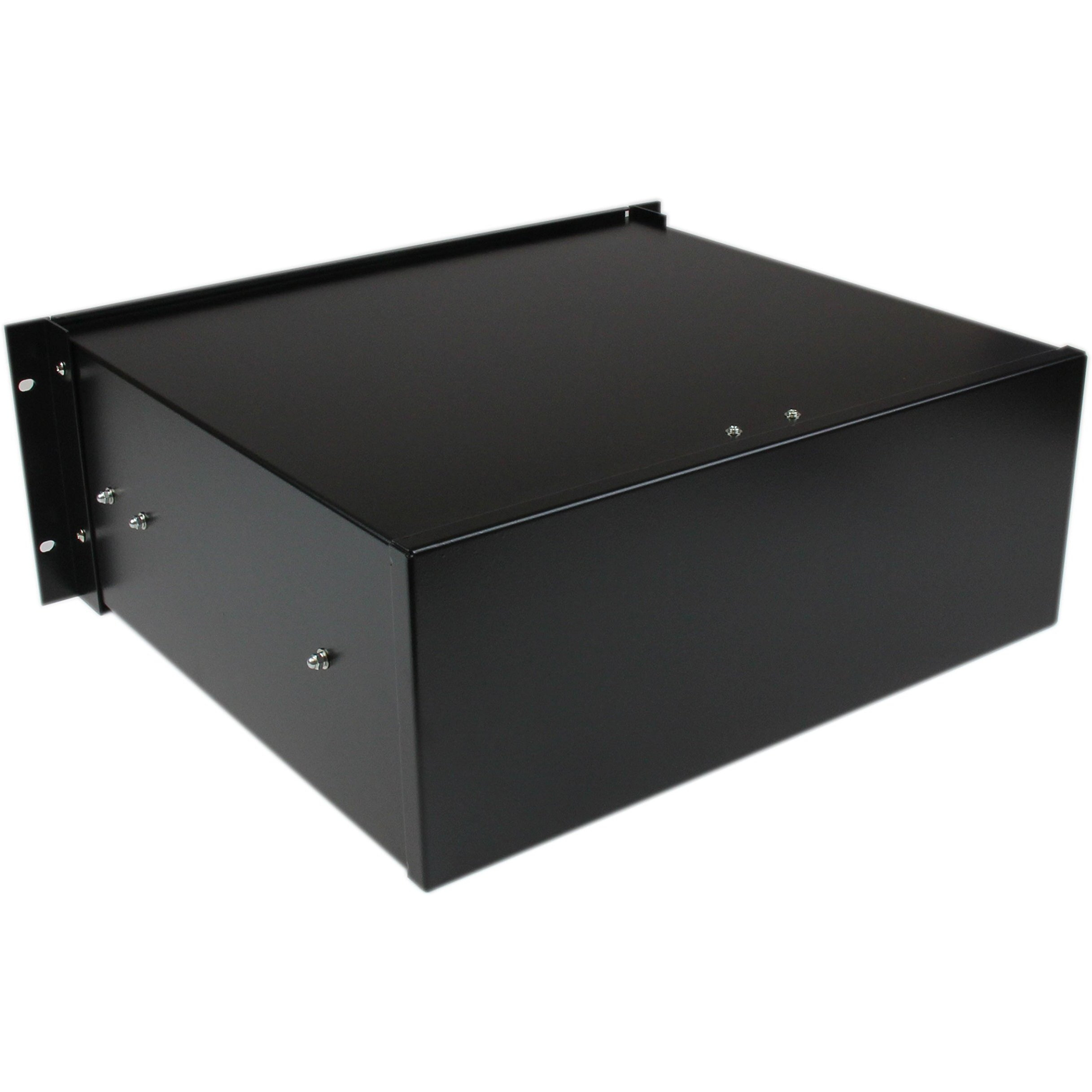 Startech.Com 4U Rack Mount Drawer - 55 Lb (25 Kg) - 4U Steel Storage Rack Drawer For 19"" Av / Sever / Network Equipment Rack Or Cabinet (4Udrawer) Black