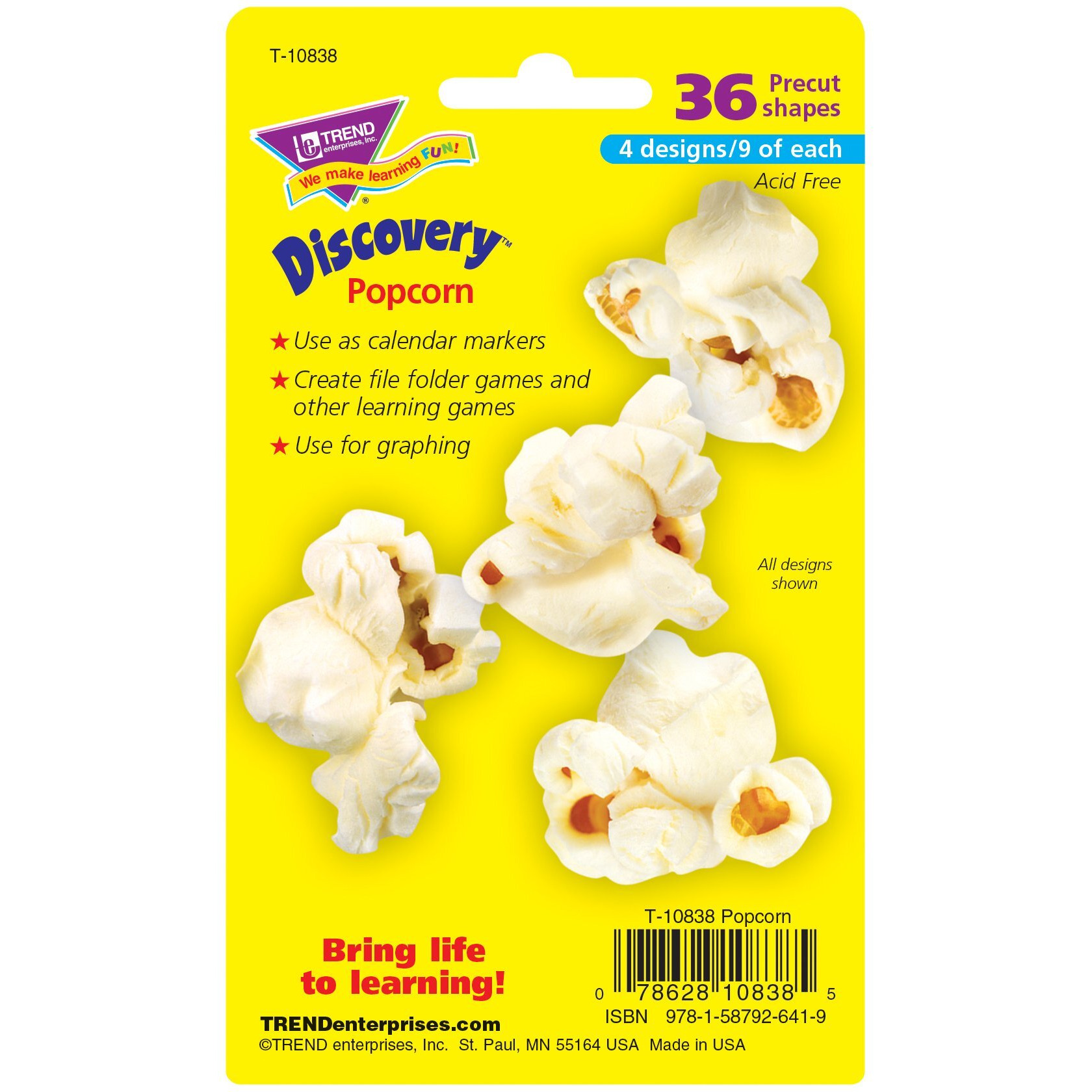 Trend Enterprises  Inc. Popcorn Mini Accents Variety Pack  36 Ct