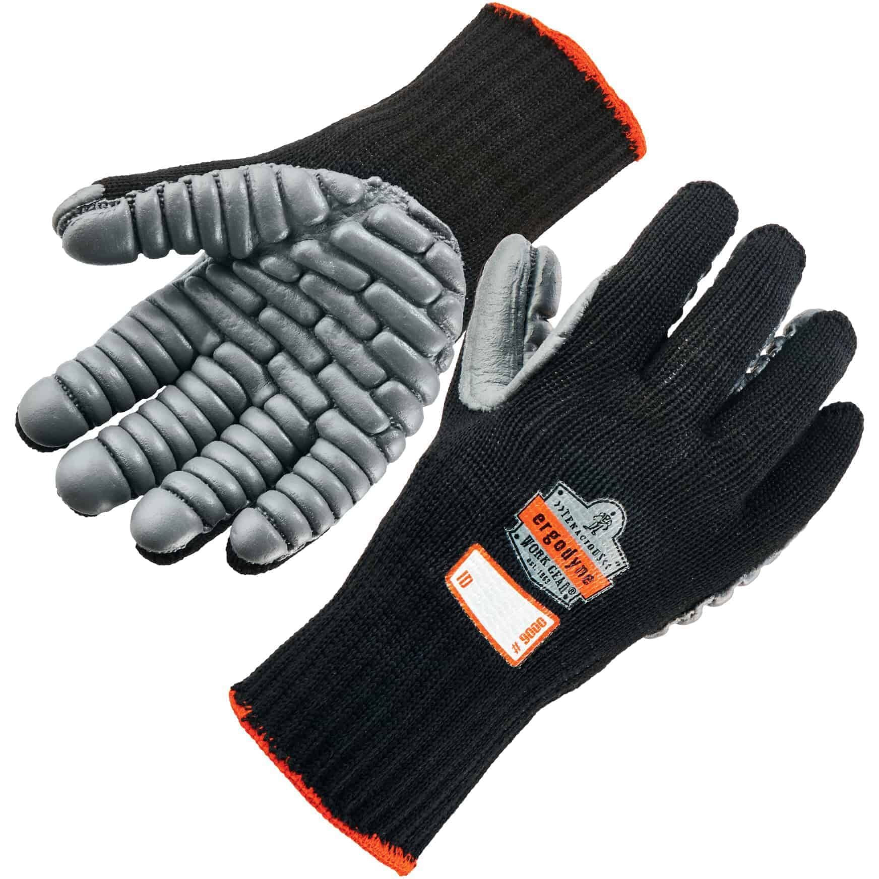 Ergodyne Proflex 9000 Certified Lightweight Anti-Vibration Work Glove  Medium Black