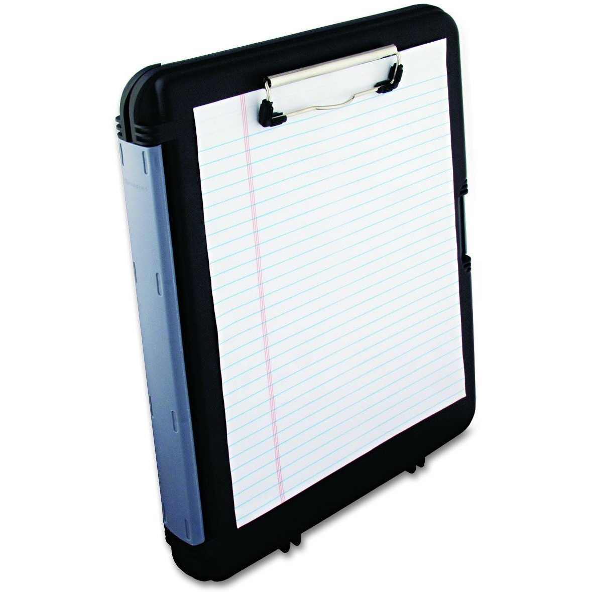 Saunders Workmate Ii 00552 Plastic Storage Clipboard - Black  Letter Size Plastic Form Holder  9 X 12 Inches  With Low Profile Clip