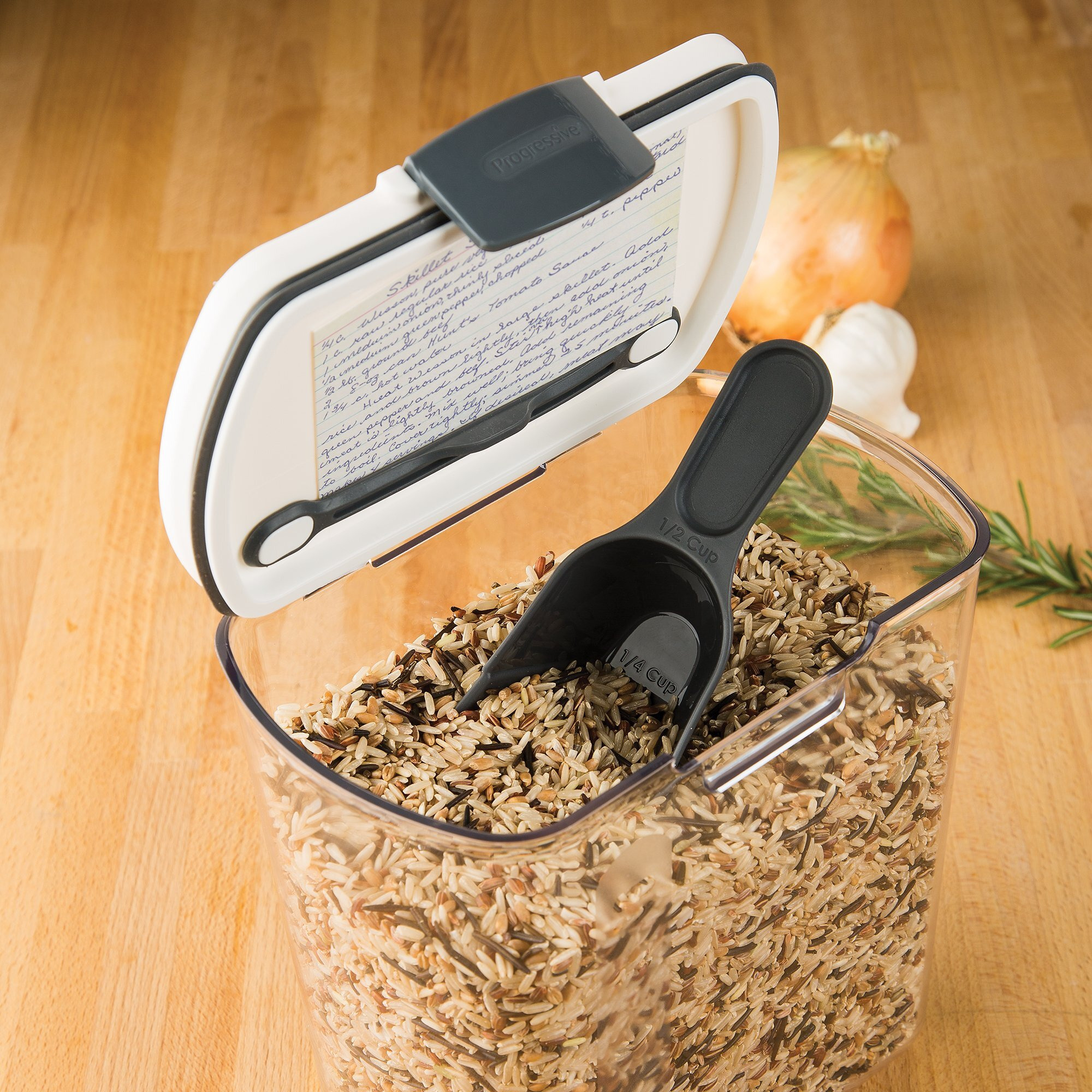 Prepworks Pks-120 Plastic 2.5-Quart Prokeeper Grain Storage Container With Hinged Lid  1 Piece  Clear