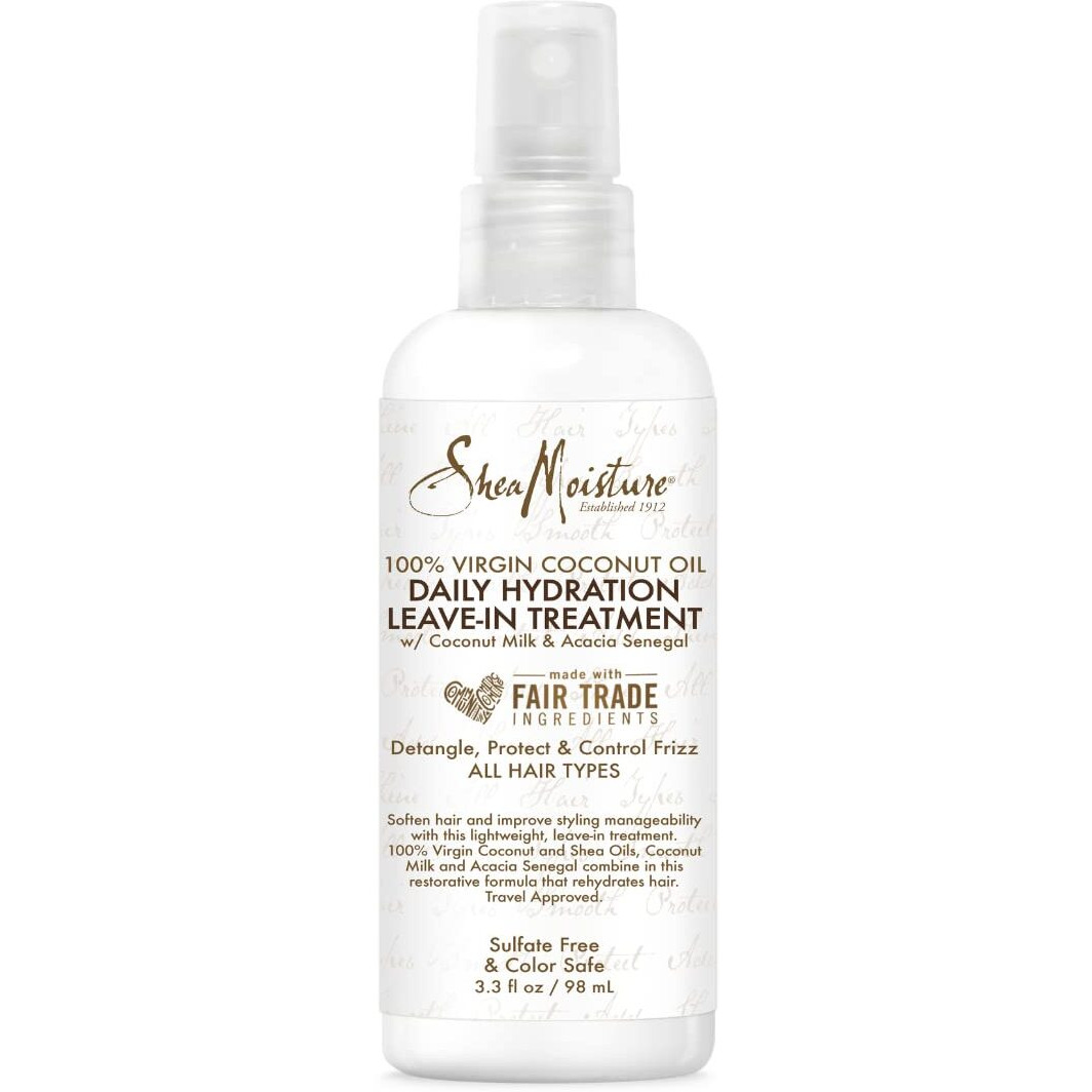 Shea Moisture  100% Virgin Coconut Oil Daily Hydration Leave In Treatment  3.3 Ounce
