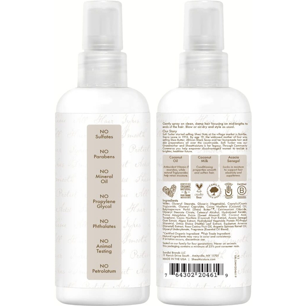 Shea Moisture  100% Virgin Coconut Oil Daily Hydration Leave In Treatment  3.3 Ounce