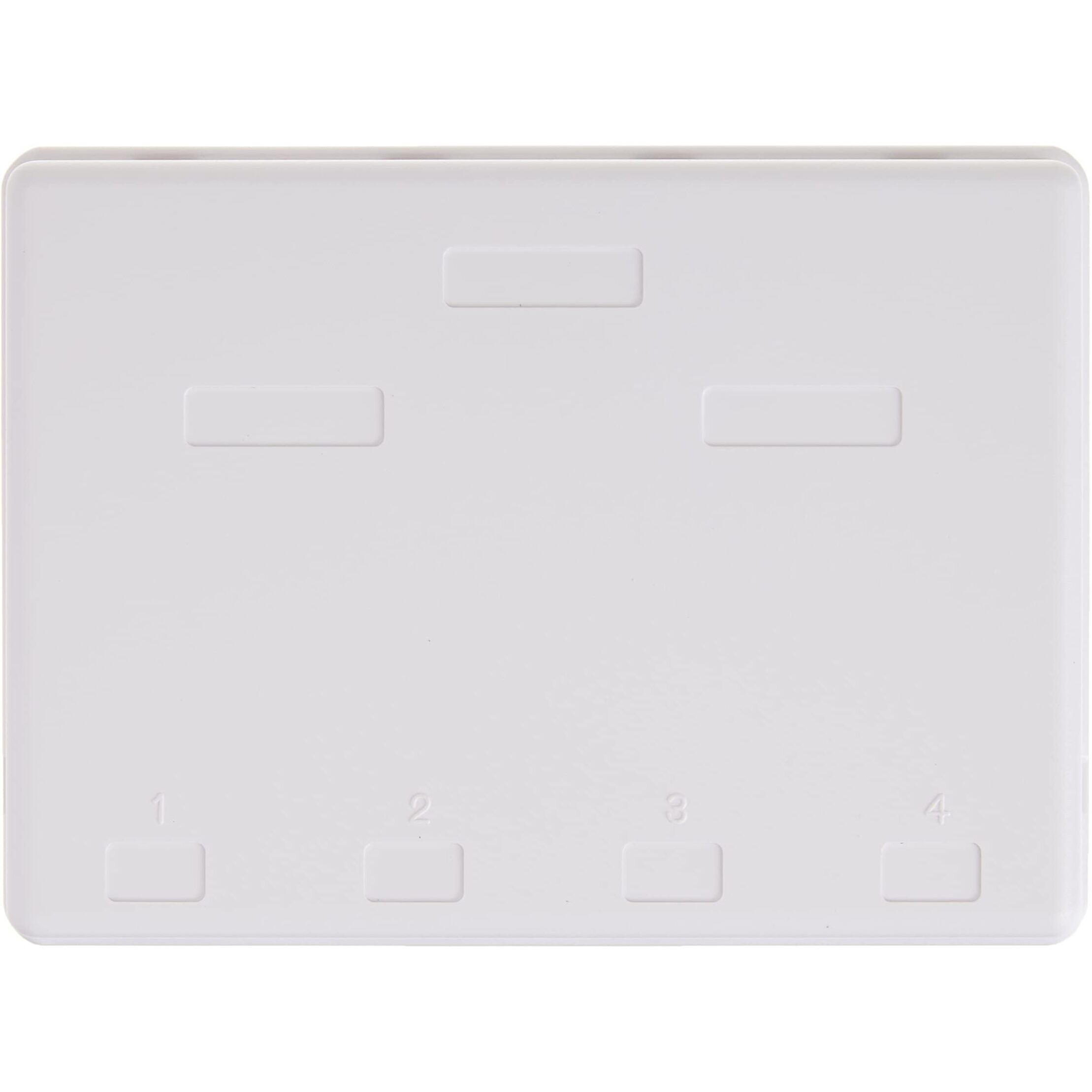 4 Port Keystone Jack Surface Mount Box  White  Surface Mount Box For Networking  Home Theatre  Security/Surveillance  Cablewholesale