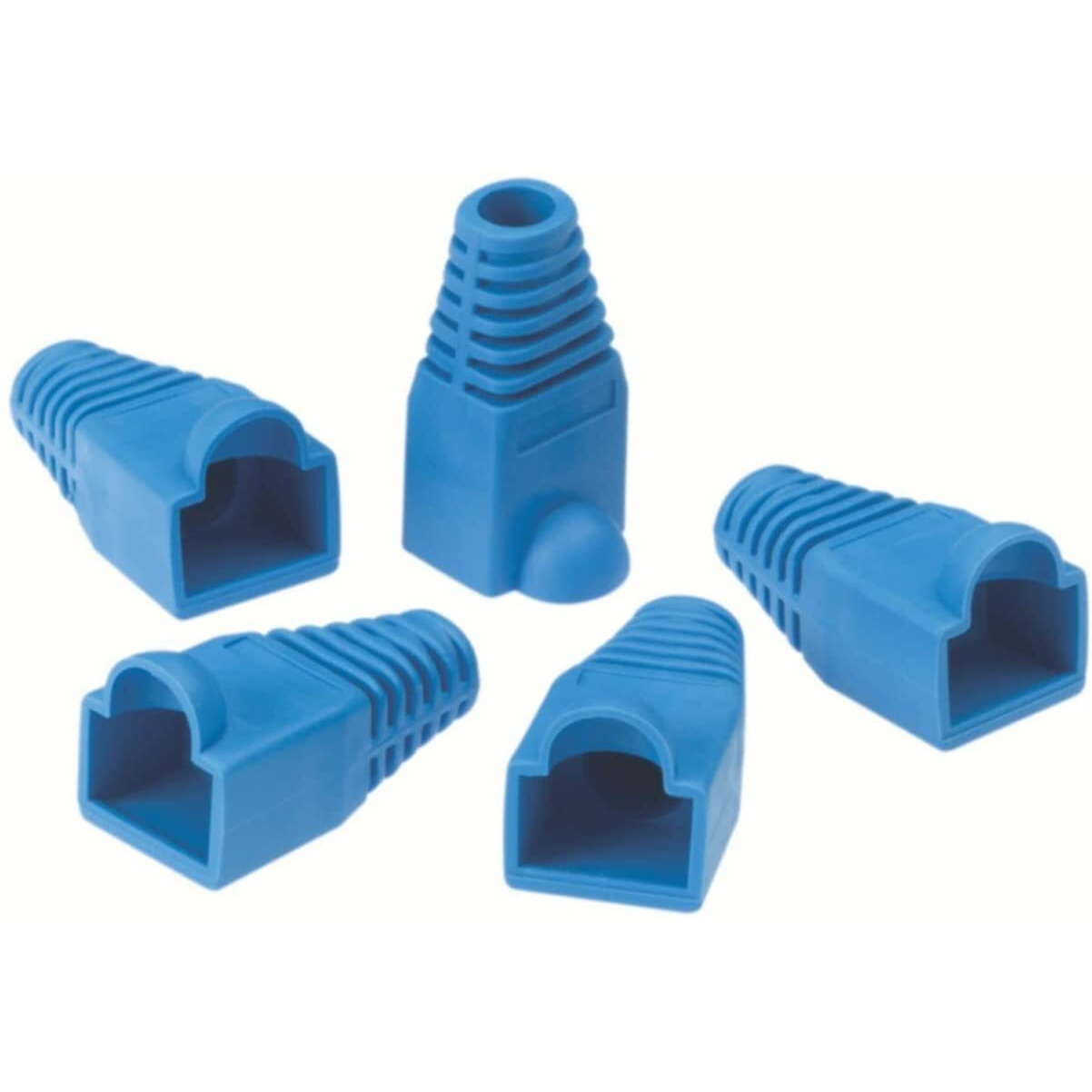 Ideal Industries  Inc. 85-380 Rj-45 Snagless Strain Boots  For Cat5E  Cat6 Twisted Pair Cables  5.5Mm Cable  Blue  25 Boots