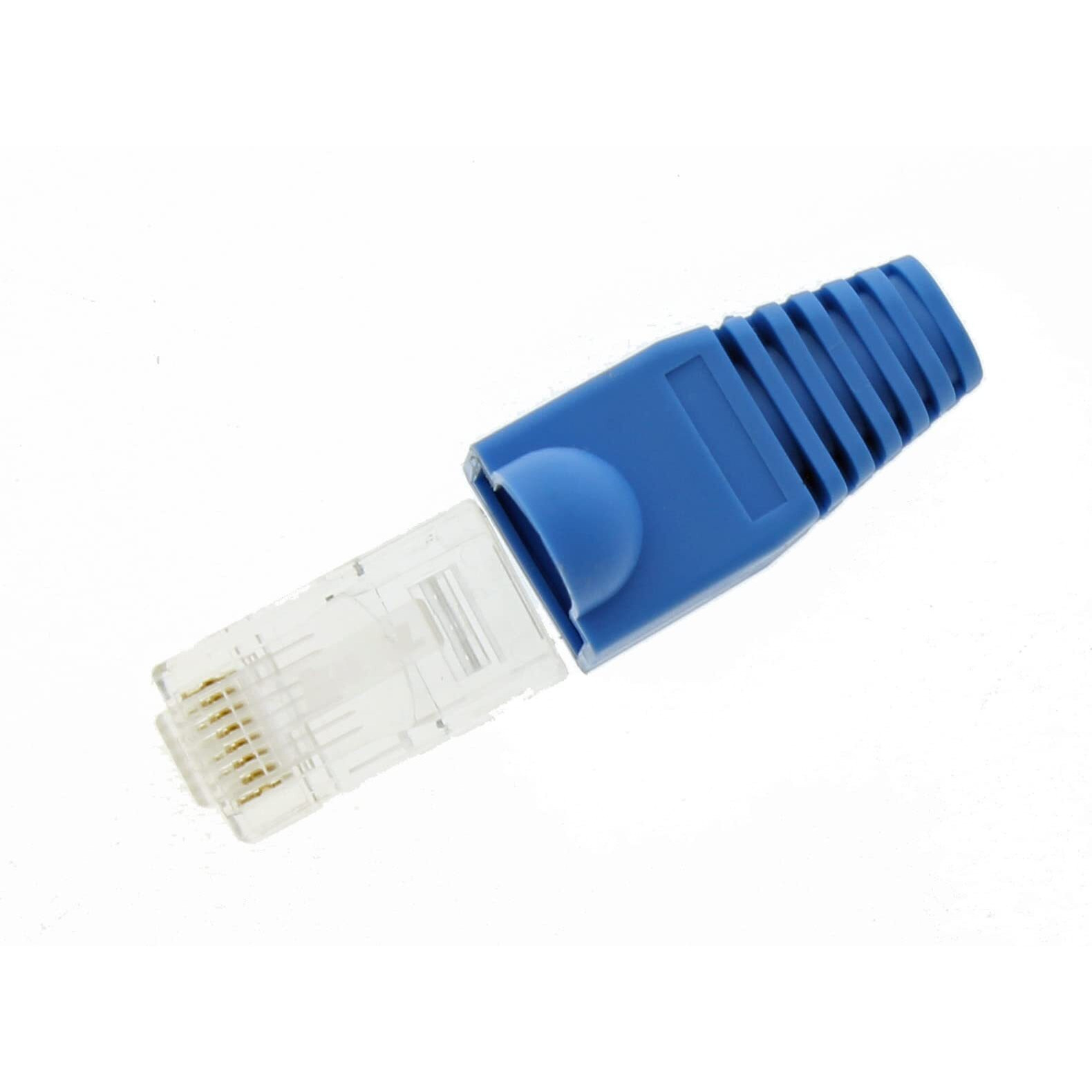 Ideal Industries  Inc. 85-380 Rj-45 Snagless Strain Boots  For Cat5E  Cat6 Twisted Pair Cables  5.5Mm Cable  Blue  25 Boots