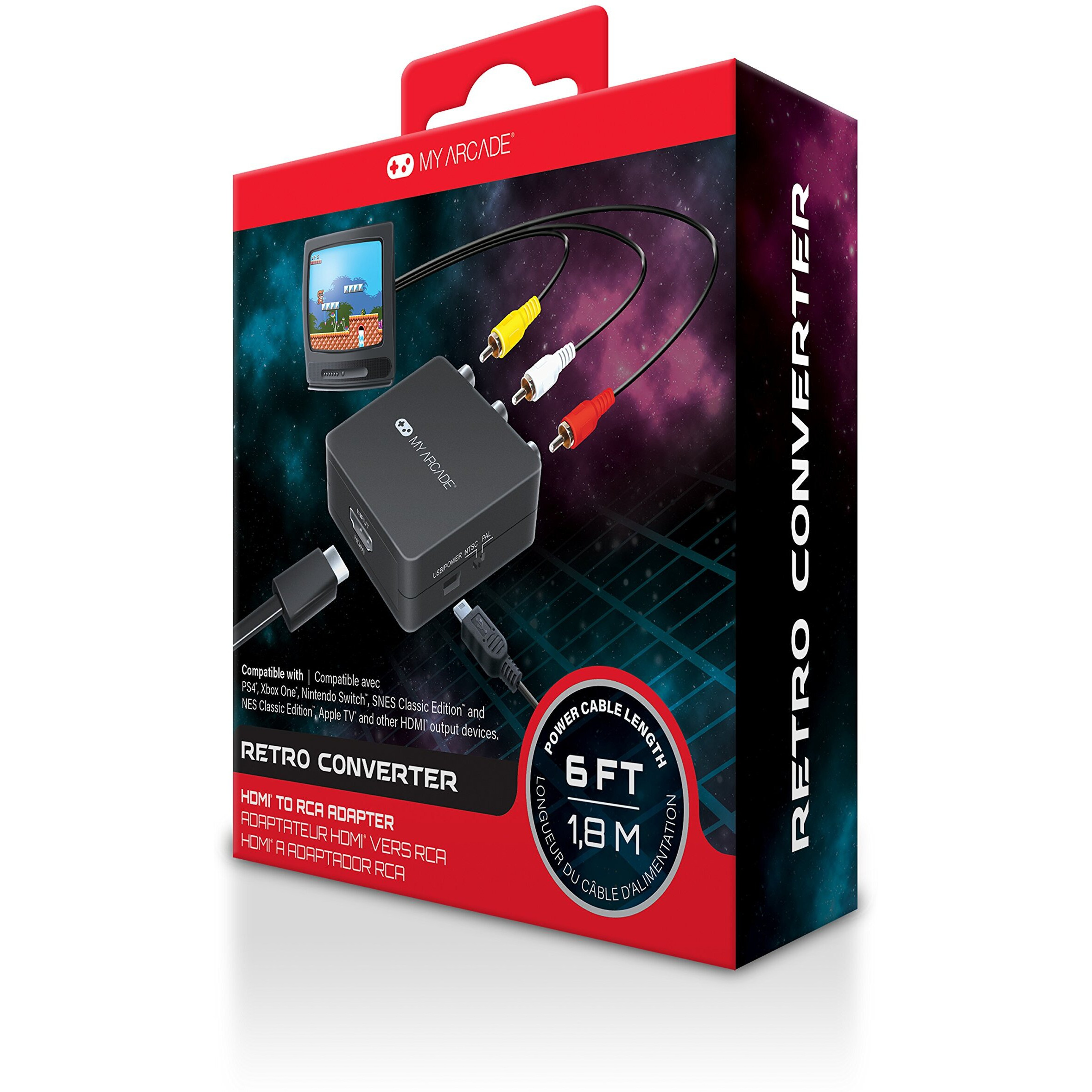 My Arcade Dgun-2937 Retro Converter For Hdmi To Composite  White