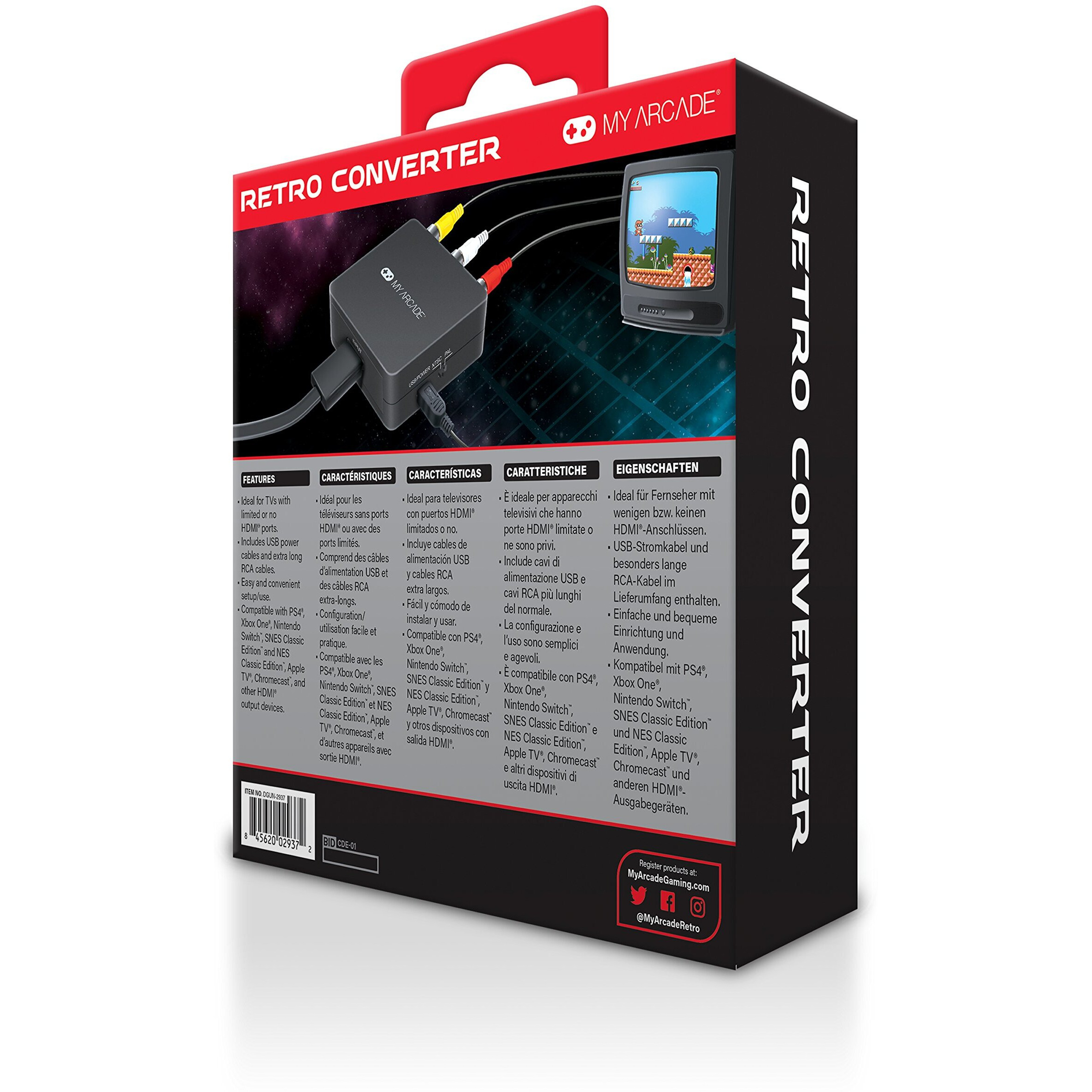 My Arcade Dgun-2937 Retro Converter For Hdmi To Composite  White