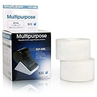 Seiko Smartlabel Slp-Mrl Multipurpose Label  440-Labels 1-1/8 X 2 Slp-Mrl For Seiko Label Printers  1.1"" Width X 2"" Length - 220/Roll - 0.79"" Core - 2 Roll - White