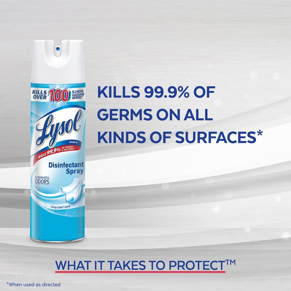 Lysol Professional Disinfectant Spray  Spring Waterfall  19 Oz (Pack Of 3)