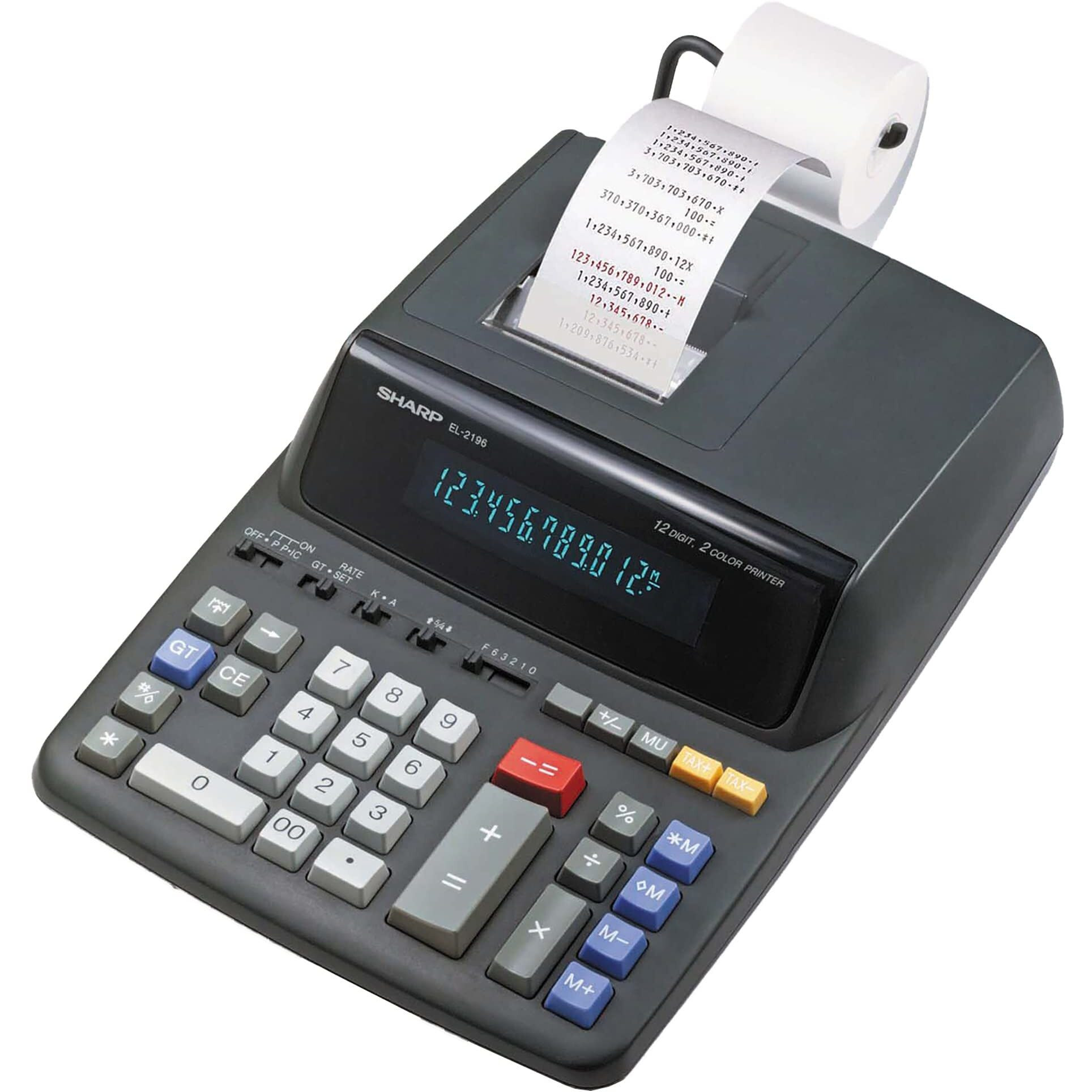 Sharp El2196Bl Standard Function Calculator  Black