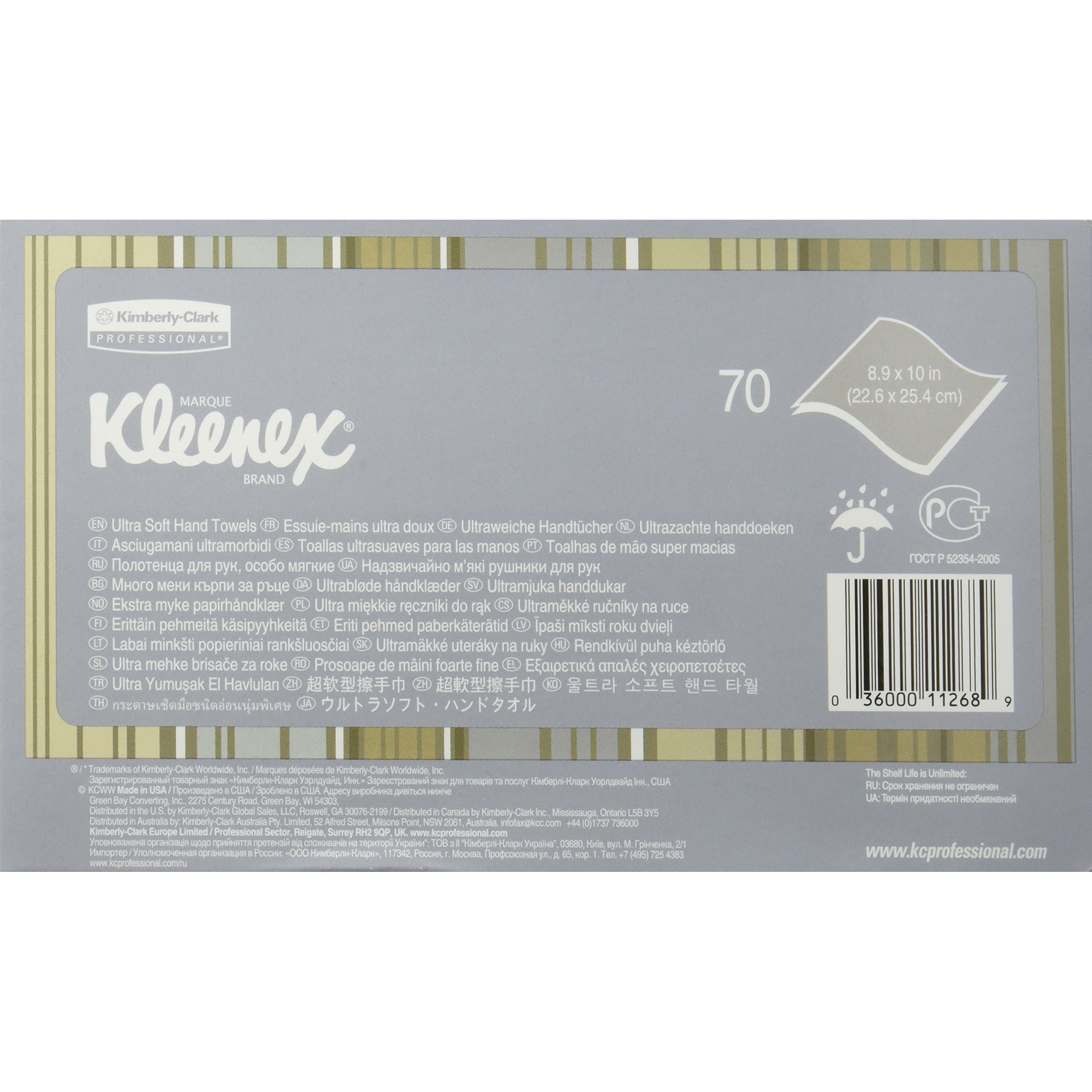 Kimberly Clark 11268 Kleenex Hand Towels Premium Ultra Soft  Pop-Up Box  White (1 Individual Box Of 70 Sheets)