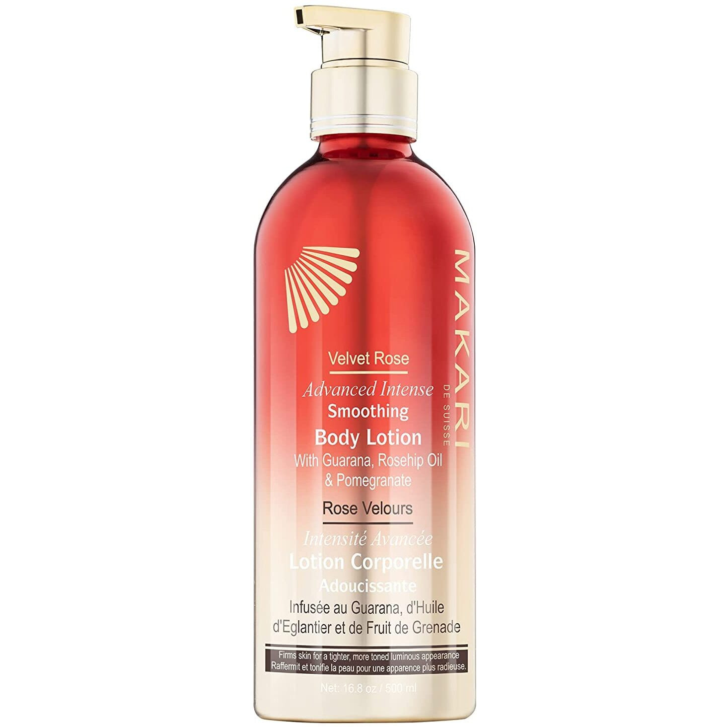 Makari Velvet Rose Advanced Intense Smoothing Body Lotion (16.8 Oz) | Skin Firming And Tightening Lotion And Body Moisturizer | Anti-Aging Body Lotion For Dry Skin | Body Skin Care Products