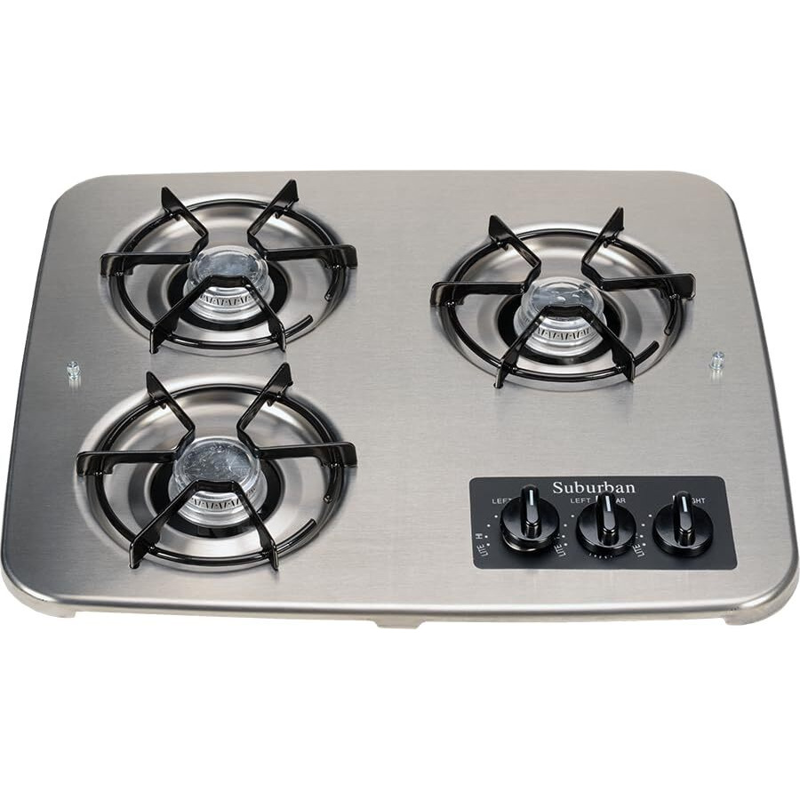 Suburban 2940Ast Sdn3 Top With Grates Only - 3-Burner  Stainless