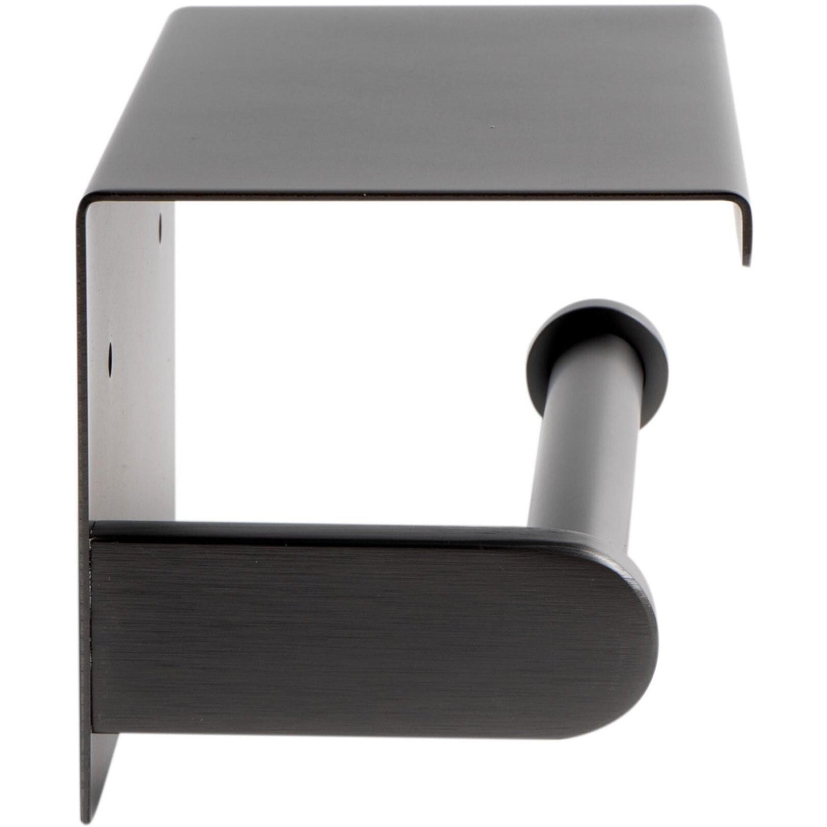 Alfi Brand Abtpp66-Bb Brushed Black Pvd Stainless Steel Toilet Paper Holder With Shelf