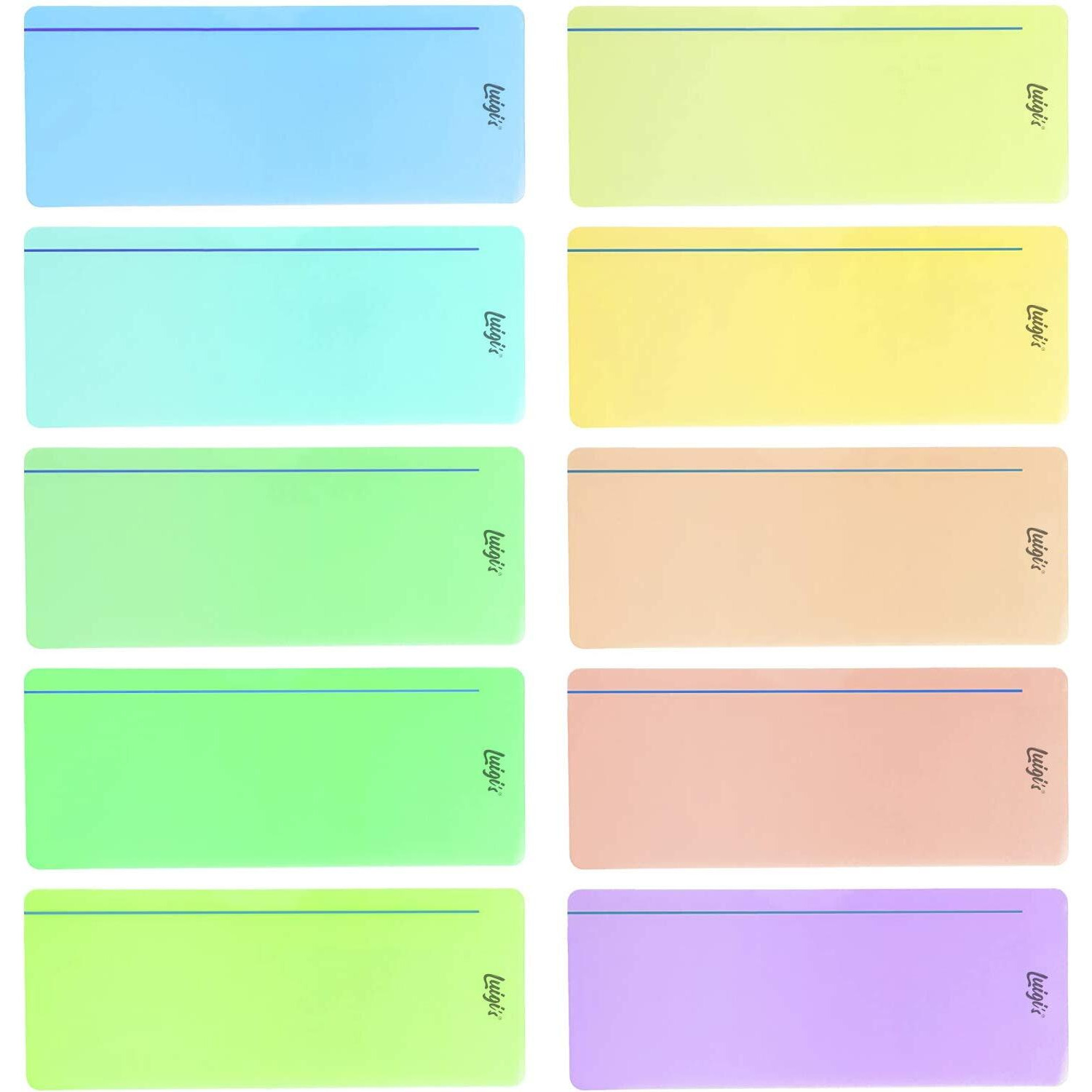 Sb Education Luigi's 10 X Dyslexia Reading Strips With Coloured Overlays. Reading Tracking Rulers For Dyslexia Irlens  Adhd And Visual Stress