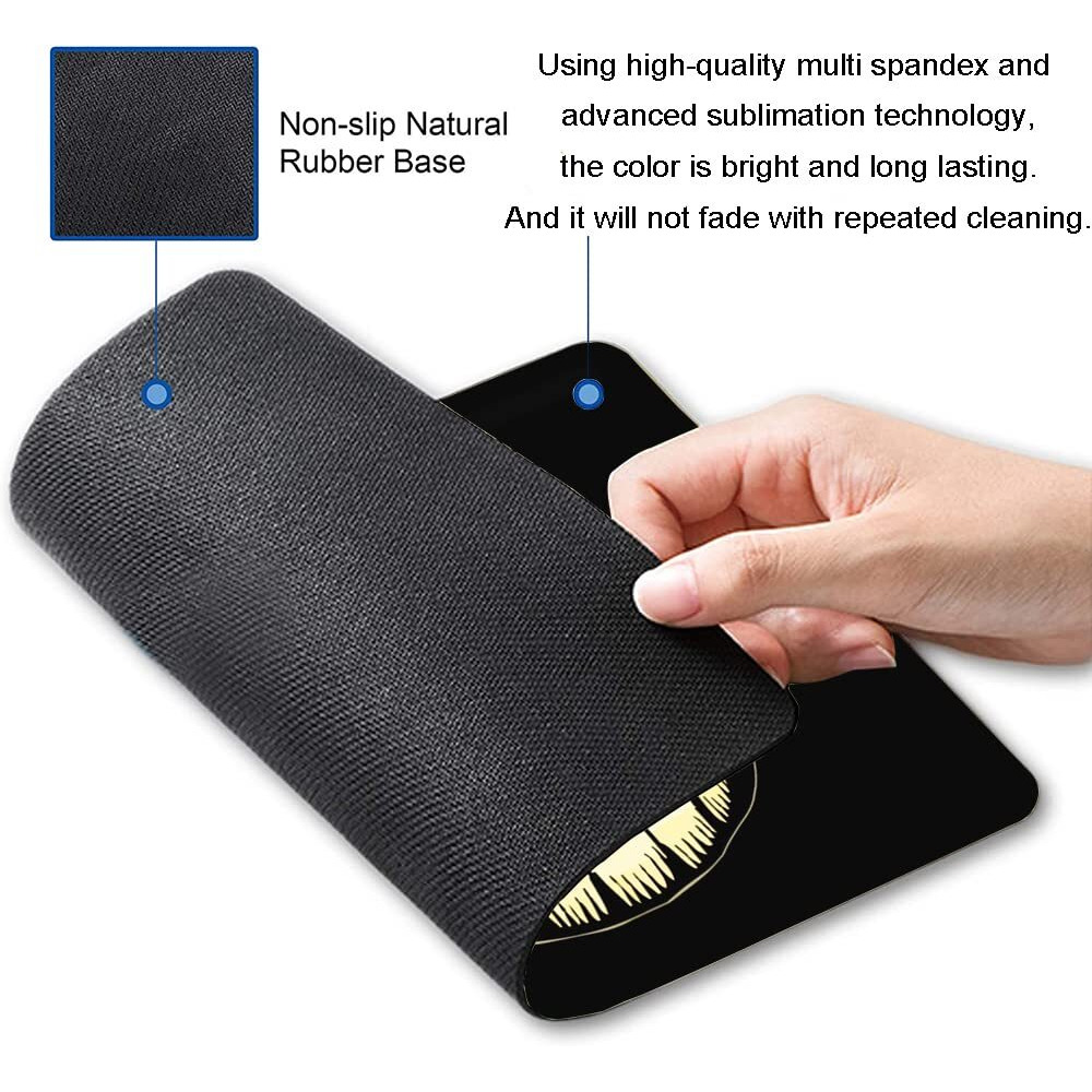 Imayondia Mouse Pad  We'Re All Mad Here Design Funny Mouse Pad  Mouse Mat Square Waterproof Mouse Pad Non-Slip Rubber Base Mousepads For Computer Laptop